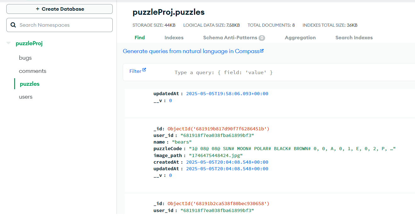 a image of the database