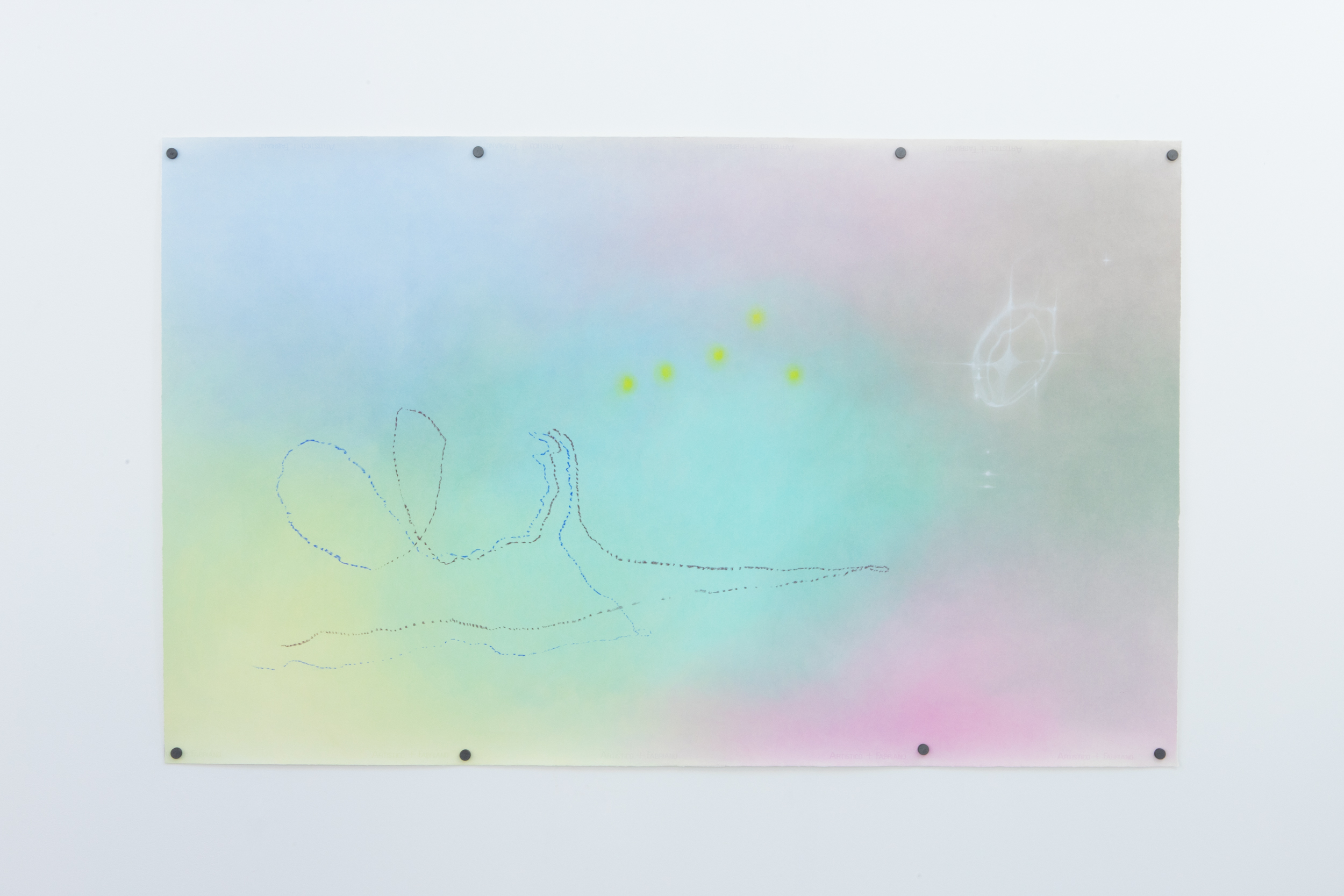"Murmur", 2025. Soft pastel and coloured pencil on paper, 140x227cm.