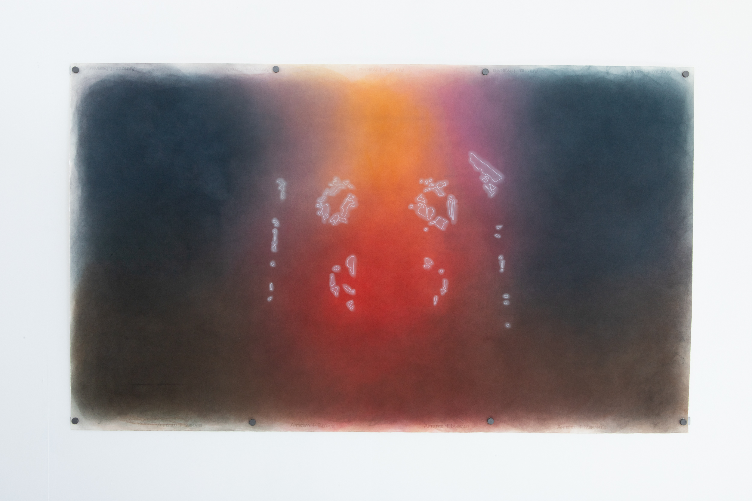 "Arch", 2025. Soft pastel and coloured pencil on paper, 140x238cm.