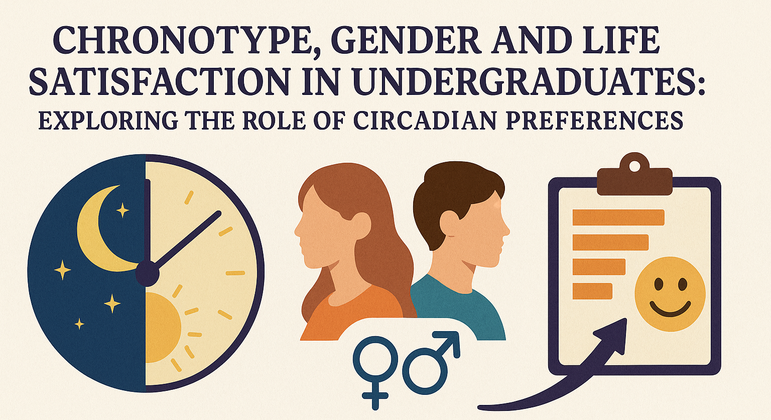 Chronotype, Gender and Life Satisfaction visualisation