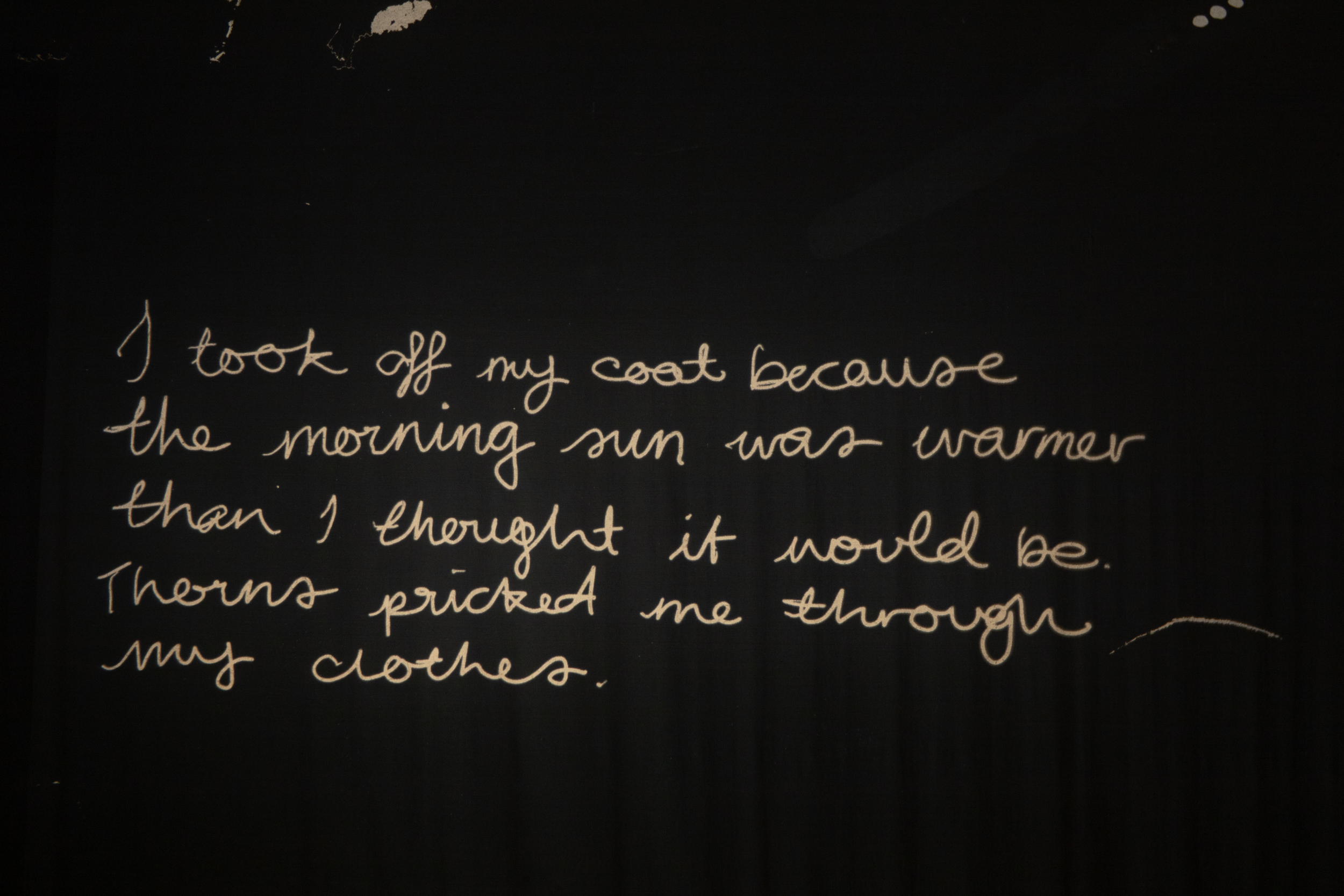 close up of 'Feeling Better', 2025.