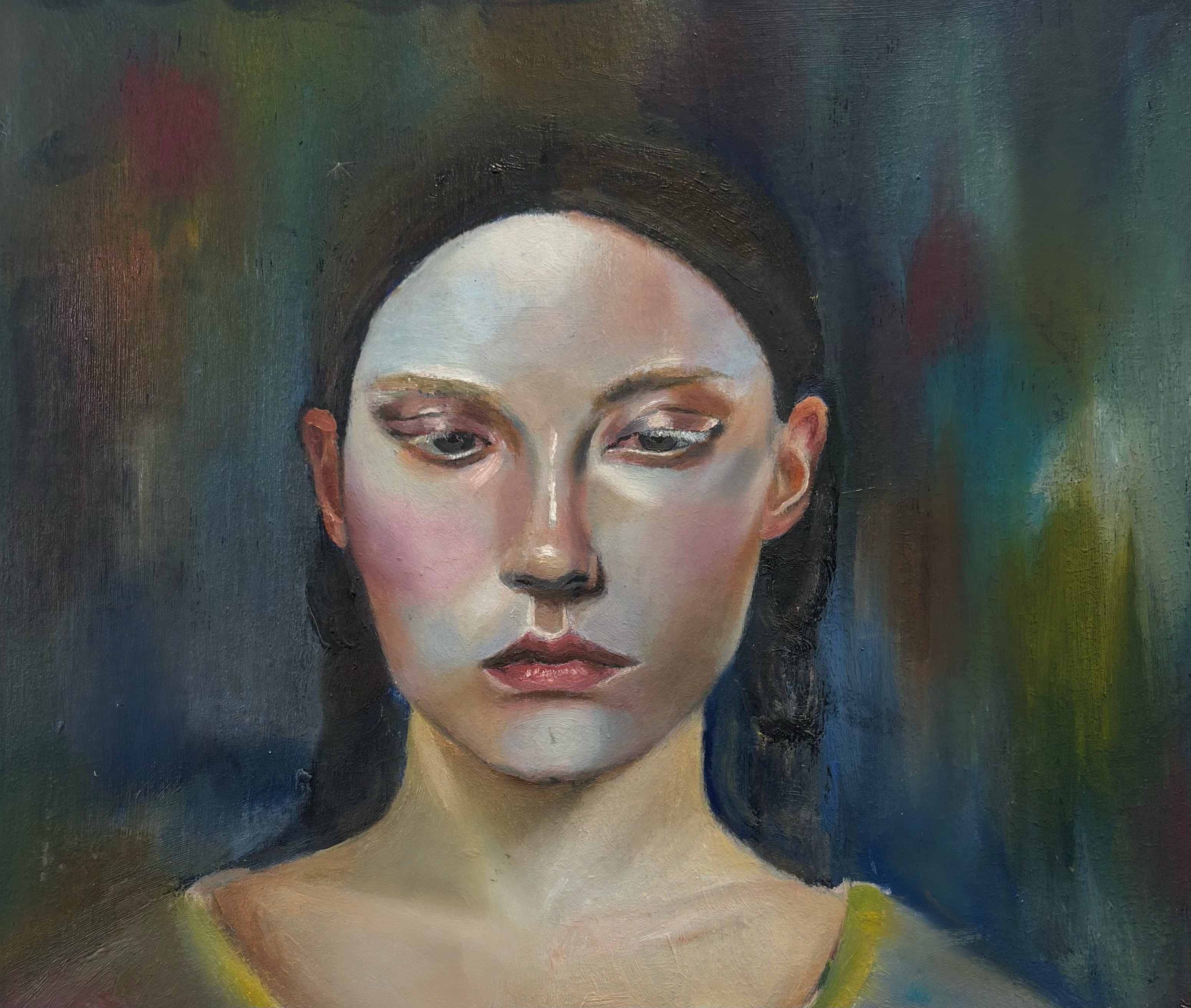 'Frozen Fleet', 2025. Oil on wood, 29 x 24cm