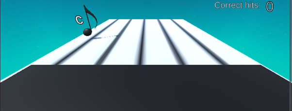 Musical note on a stave