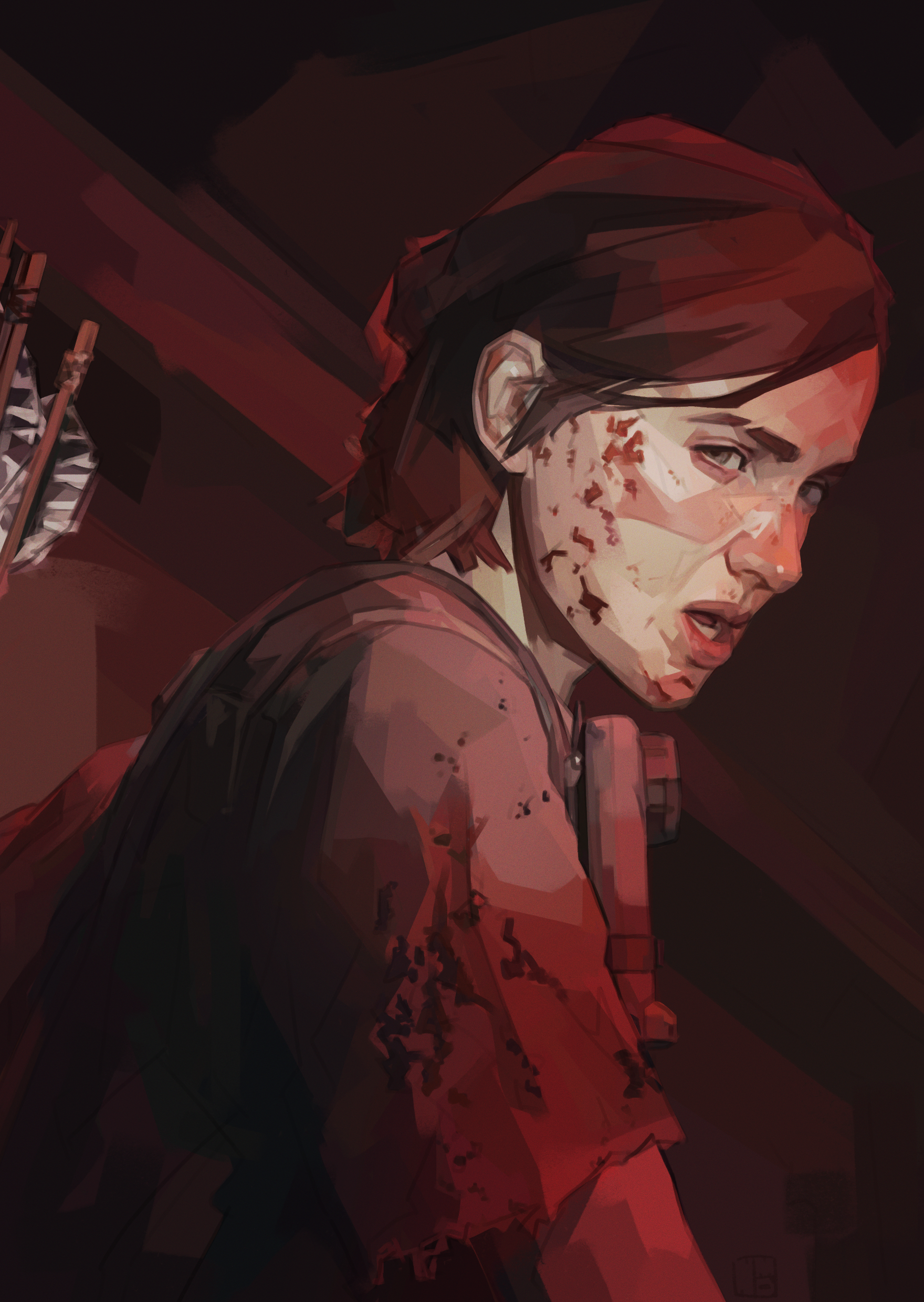 digitally painted portrait