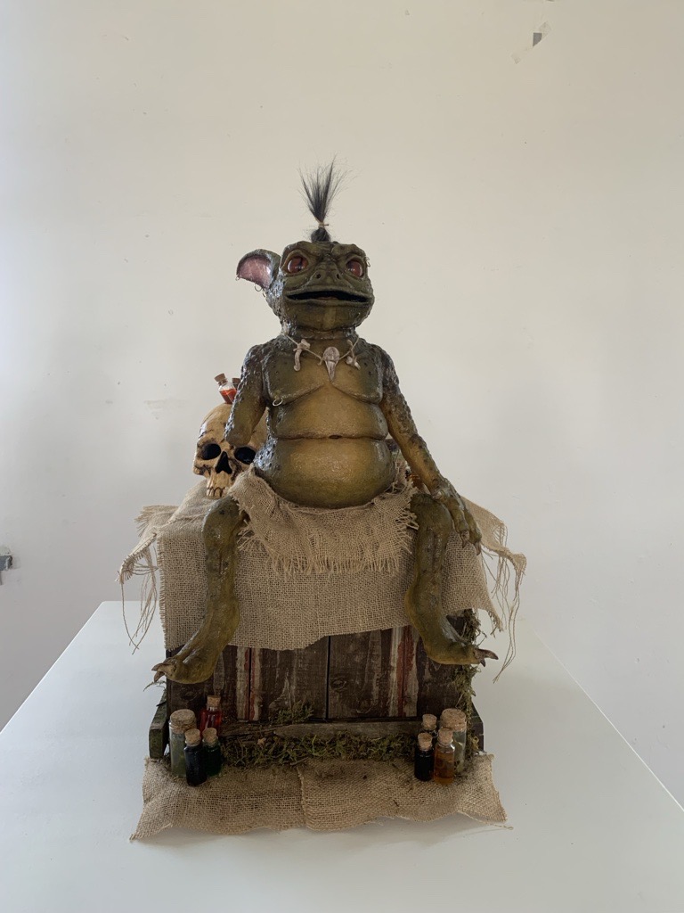 Set up in context as part of a market scene.