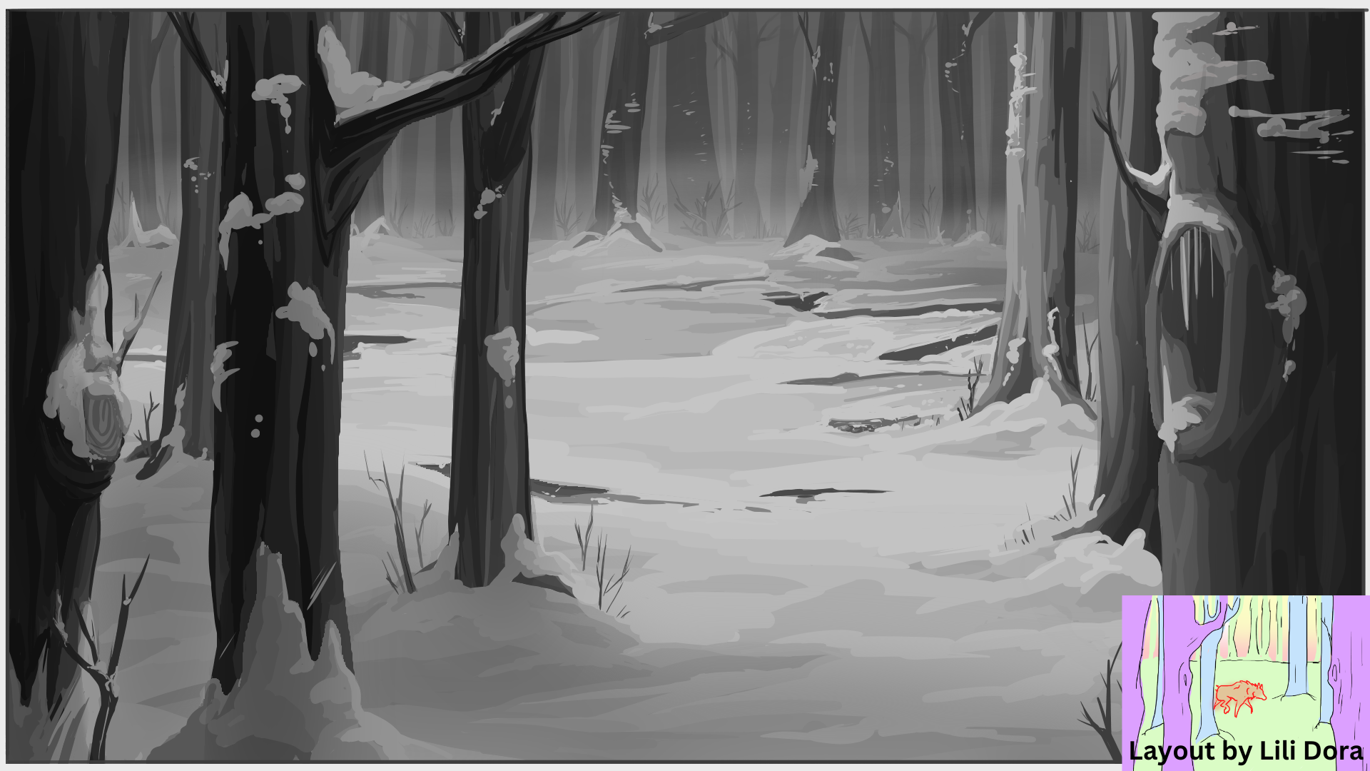 Background #1 (based on layout created by one of my collaborators)