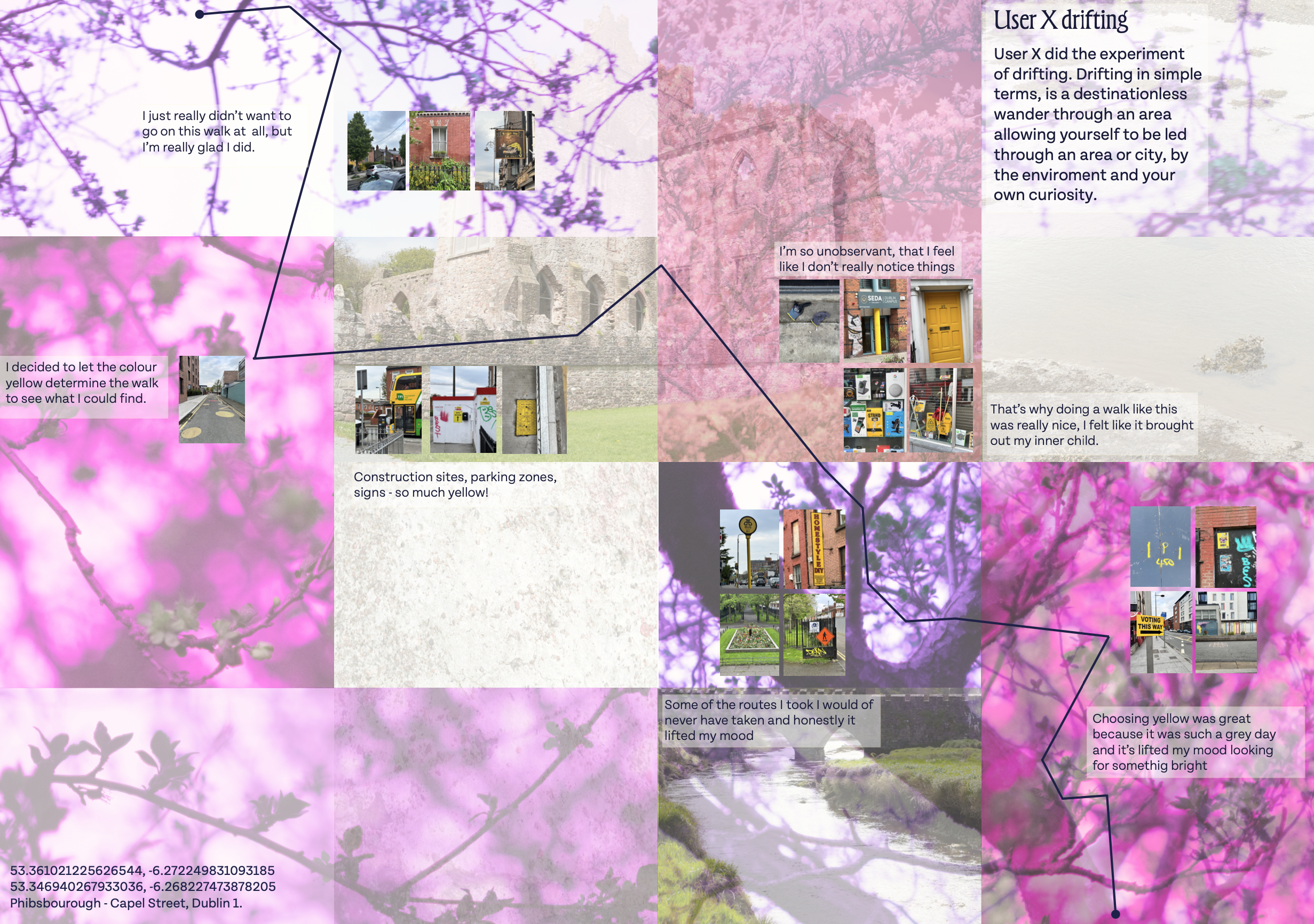 map with journey experience 