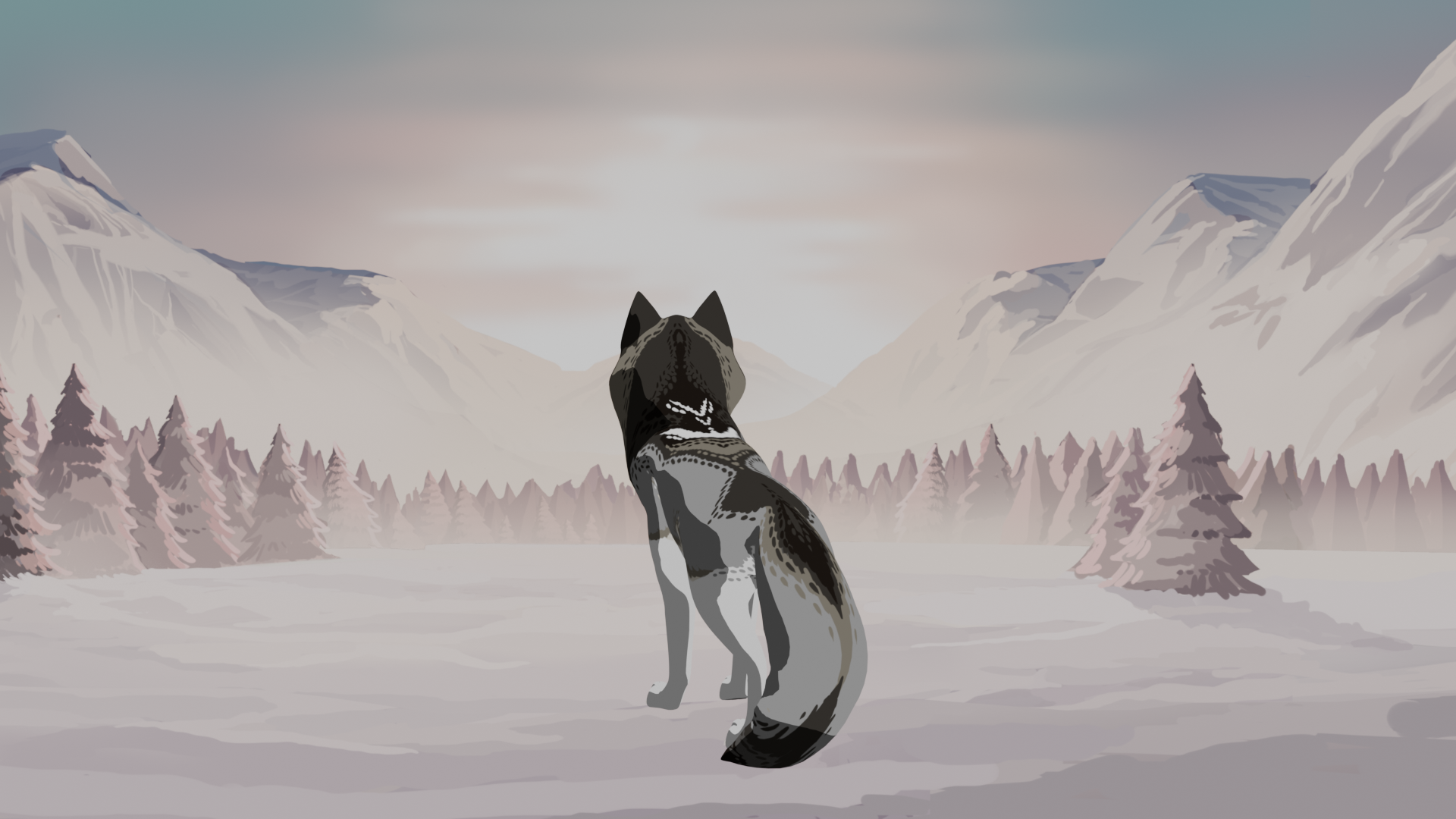 The Edge of Silence Frozen Lake Scene