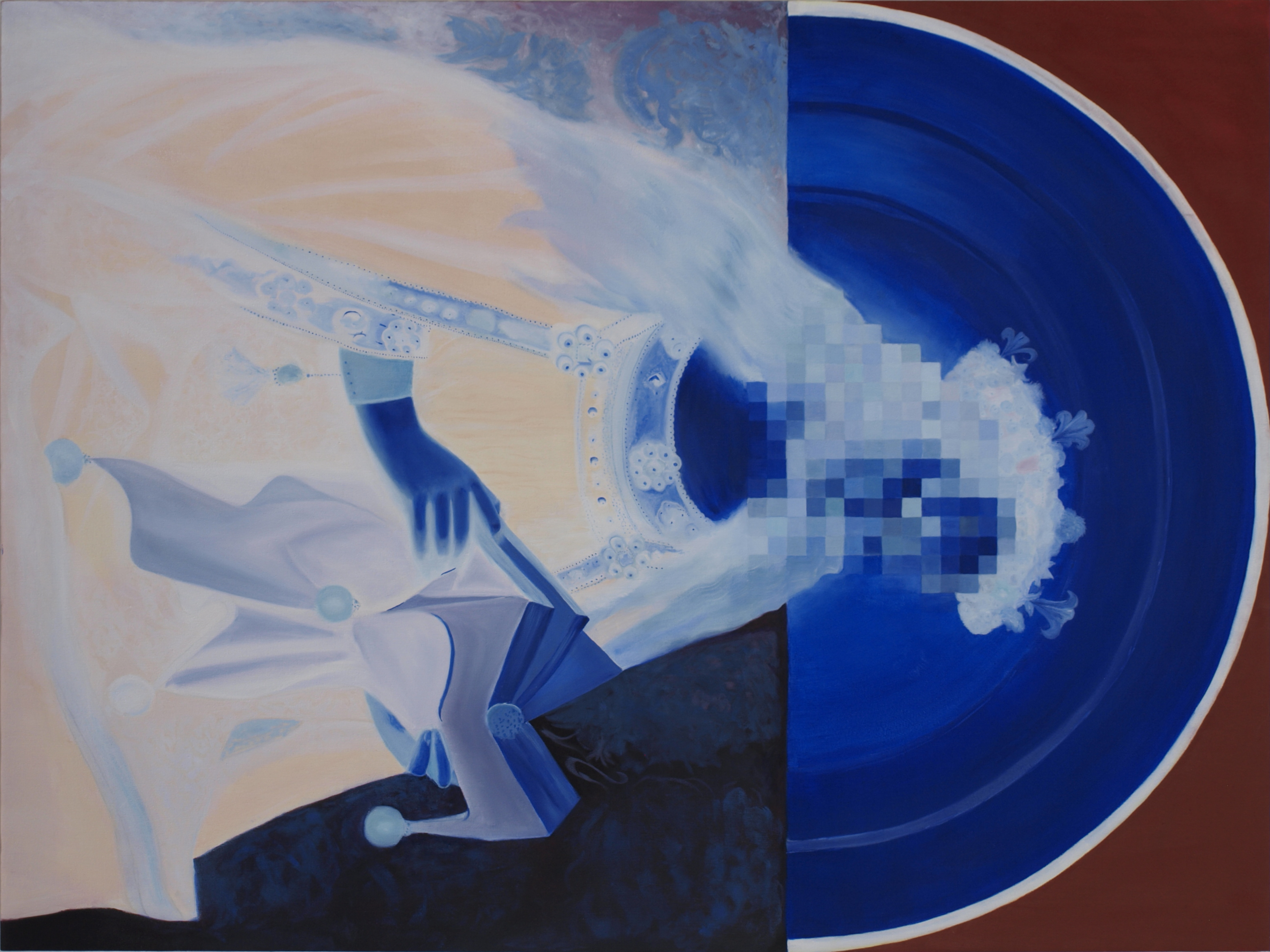 Ann Stillman, 'Echoes of the Sacred I', (2025), oil on canvas, 100cm x 133cm