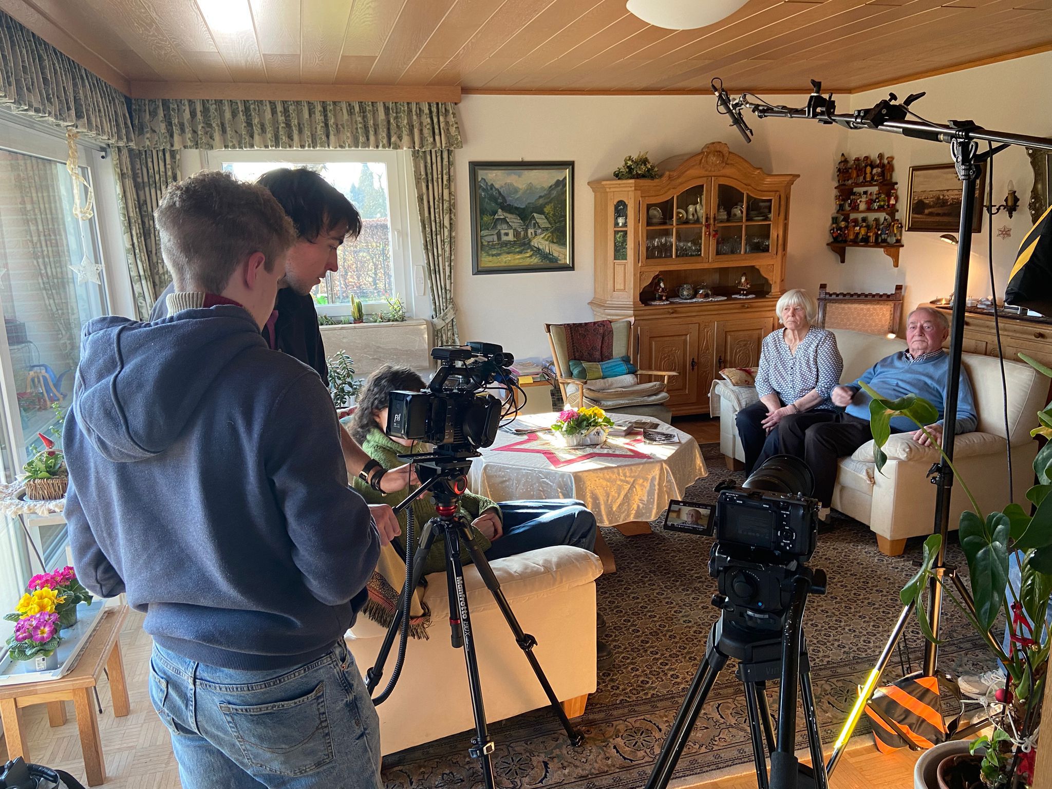 BTS Still of Setting Up For Tillmanns Interview 