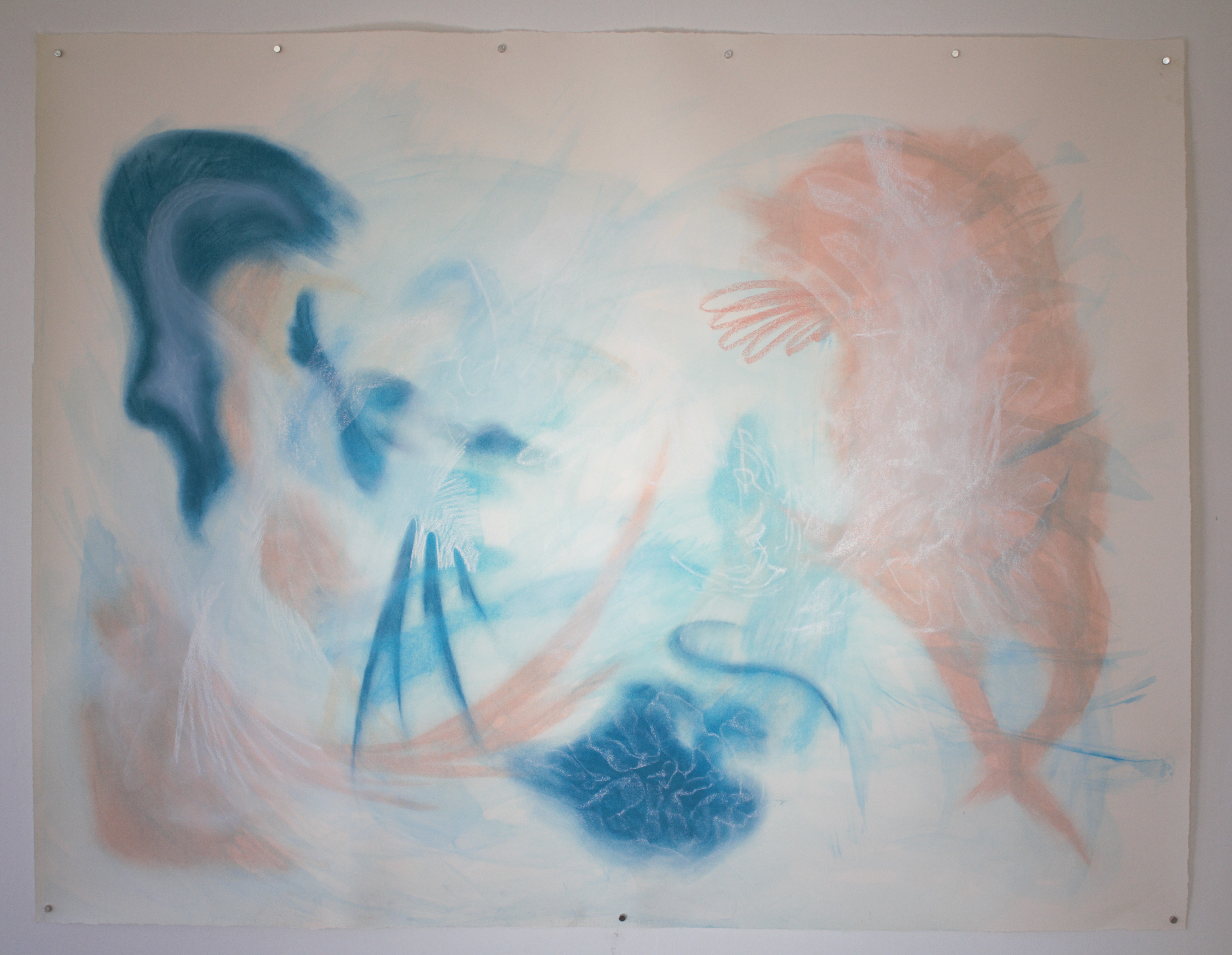 Síofra Ní Bhroin, **Humoresque-I.P.' Gouache and chalk pastel on Fabriano paper**, 120 x 160cm