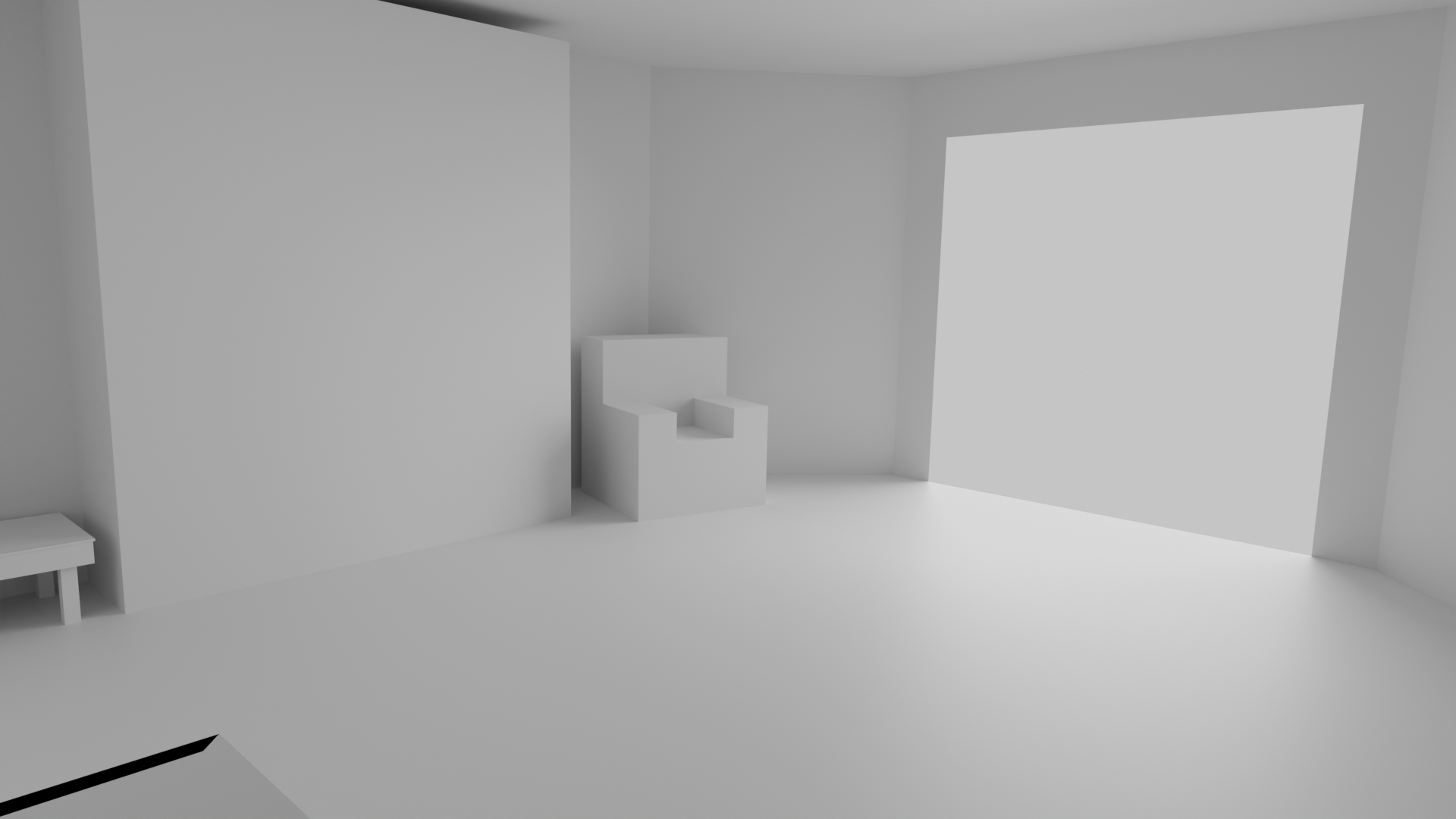 Lighting reference made in Blender for "Púca".