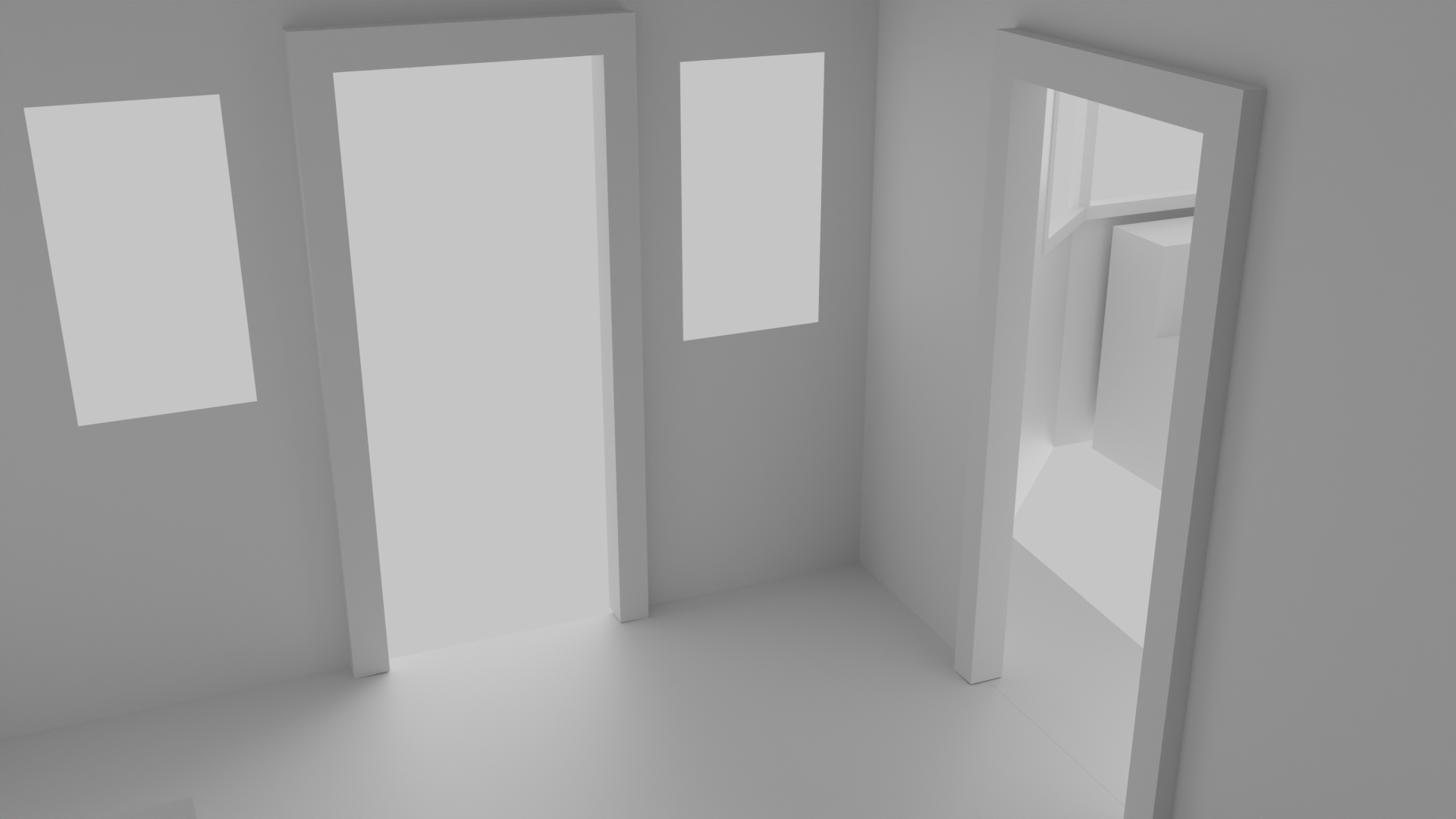 Lighting reference made in Blender for "Púca".