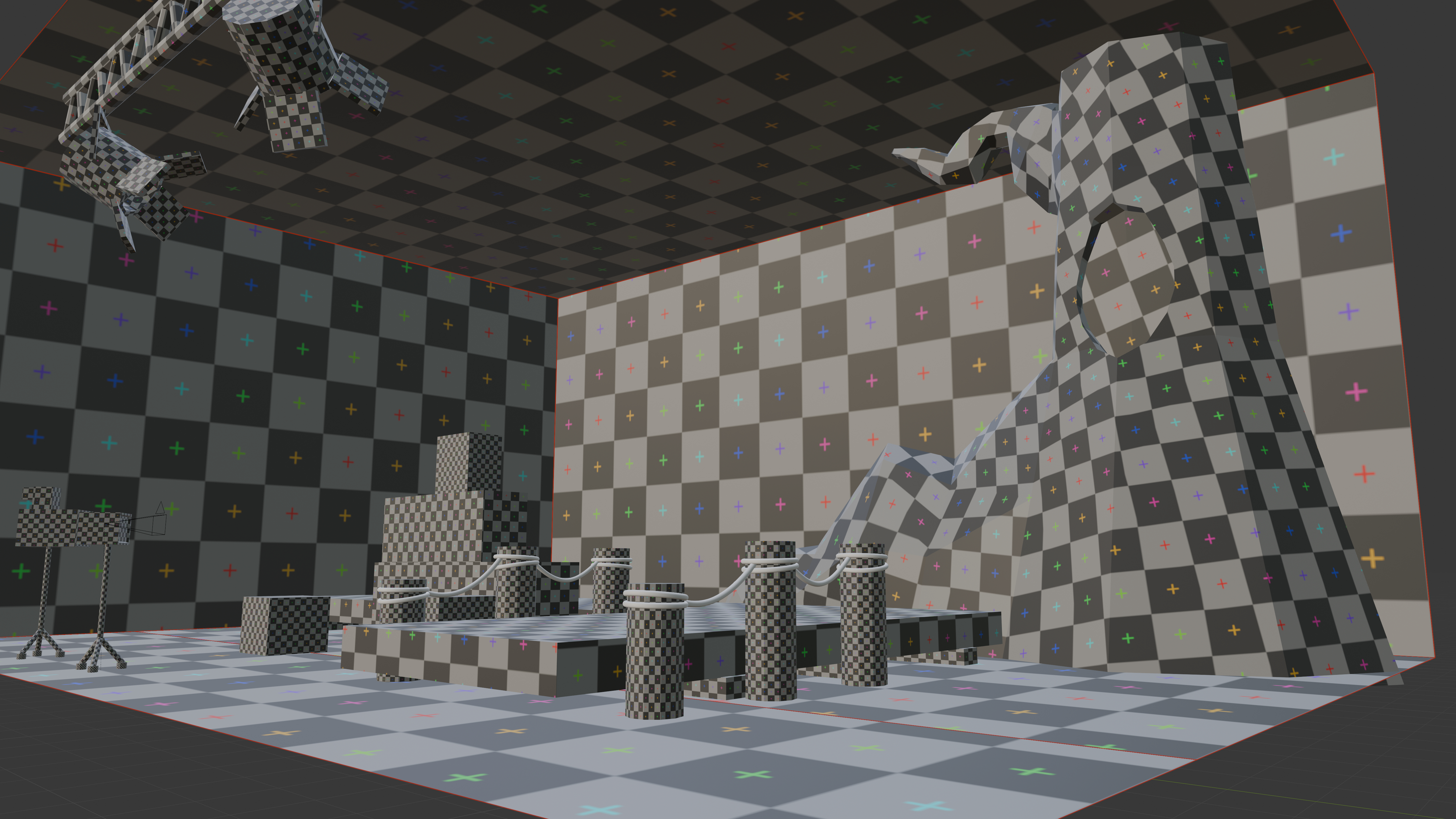 Untextured set for "Lala Lemur".