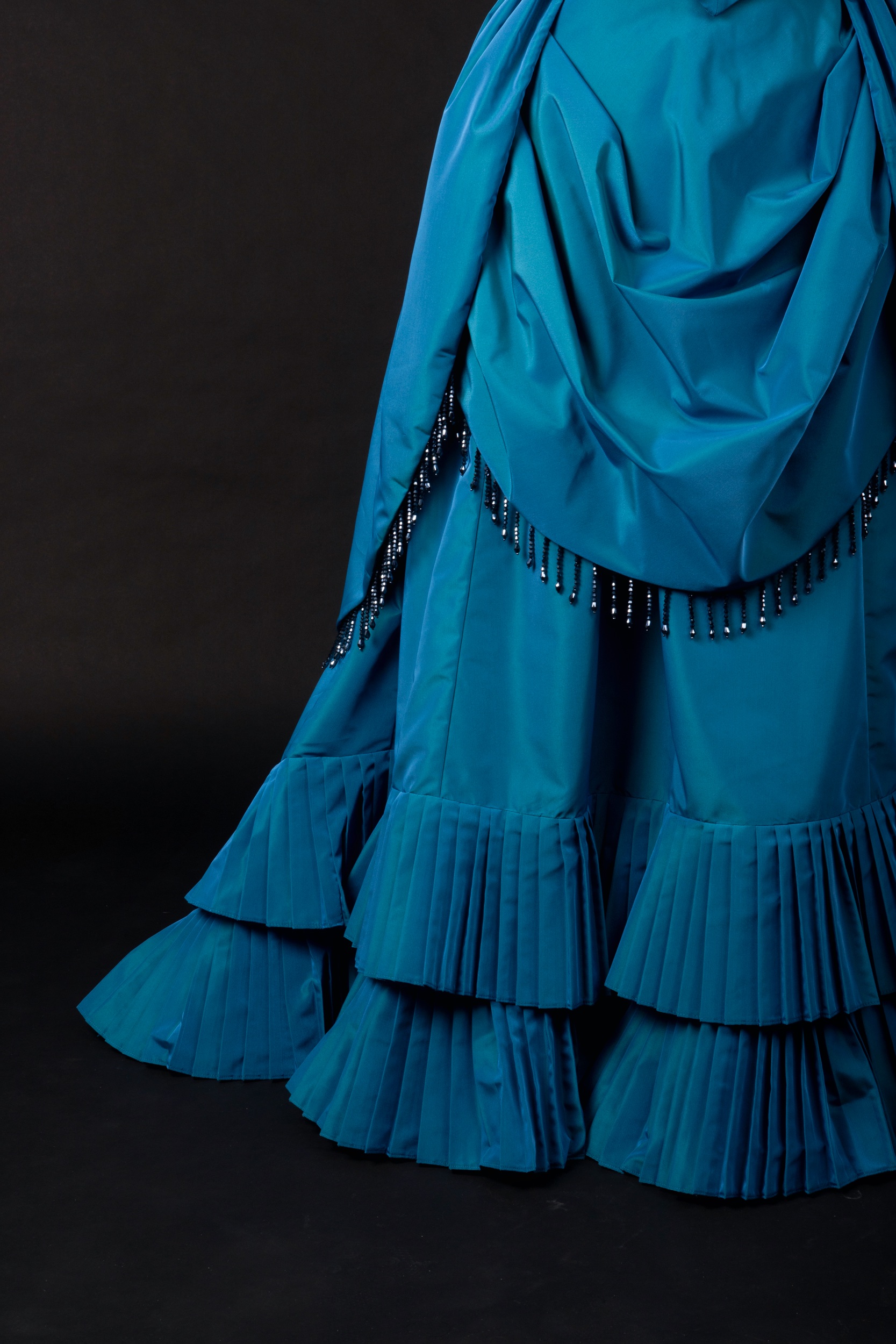 Detail shot of the pleats