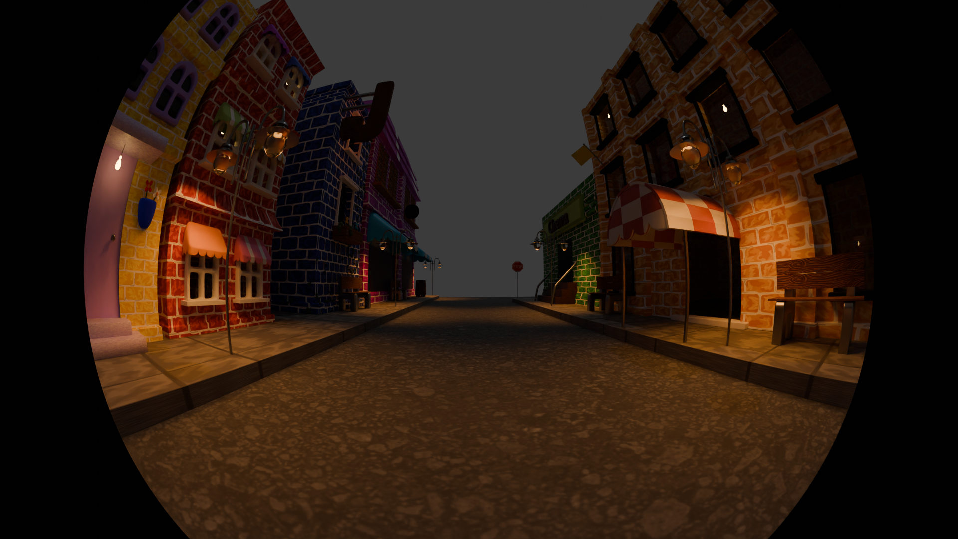 fish eye street view