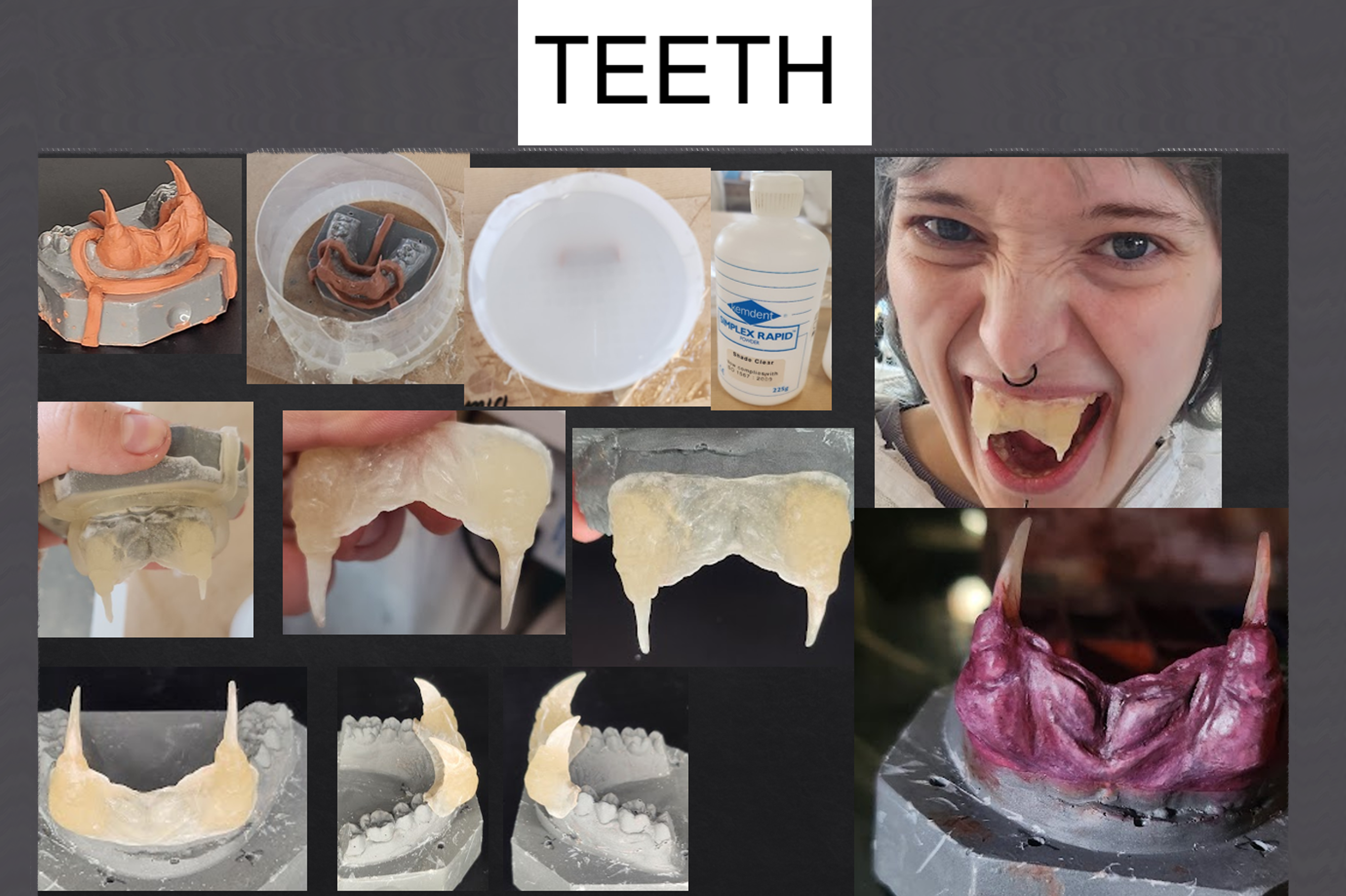 Teeth making and result