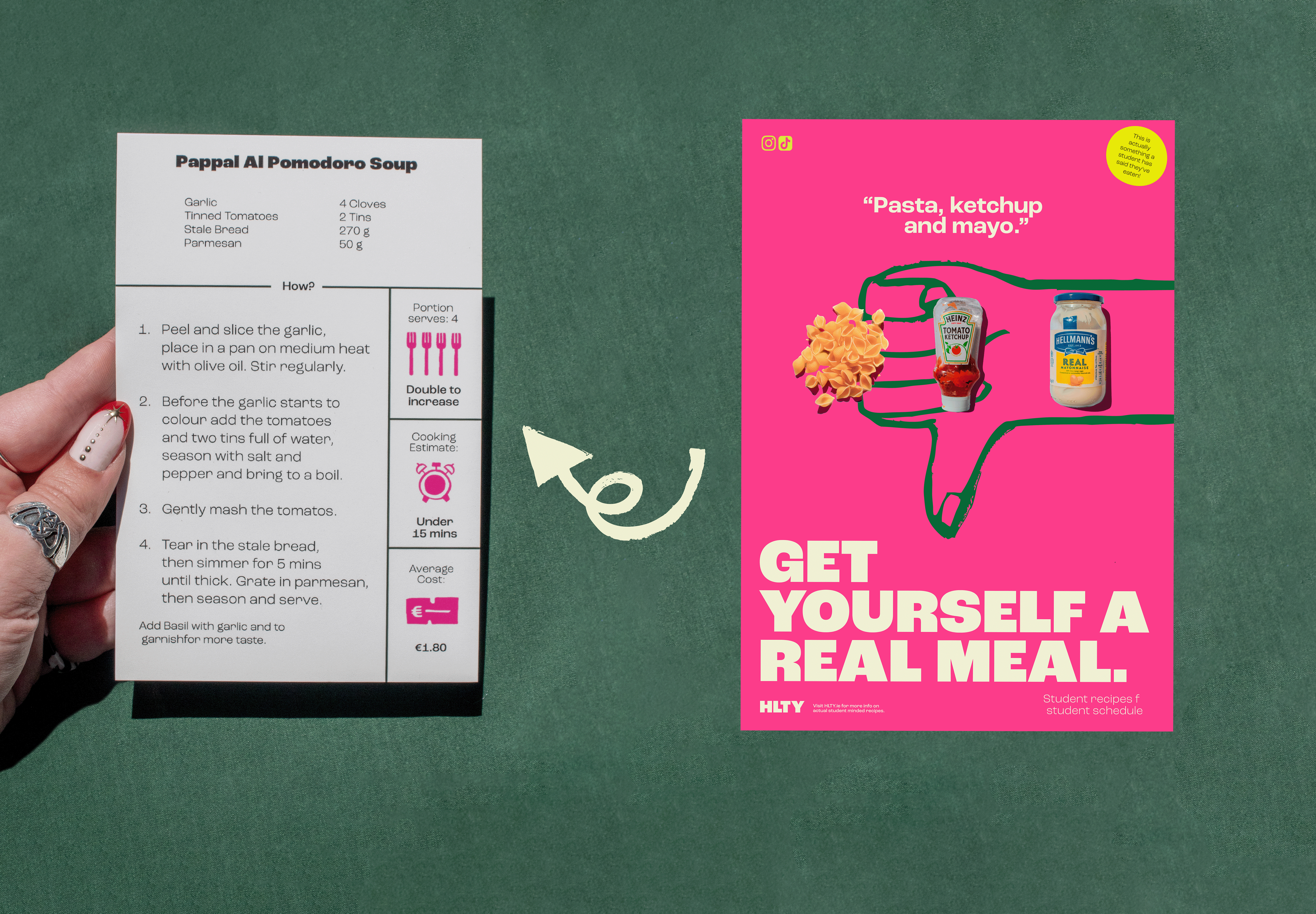 Poster and recipe card