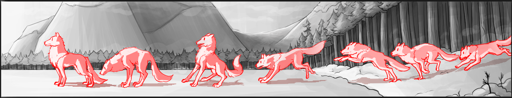Wolf sequence from storyboard