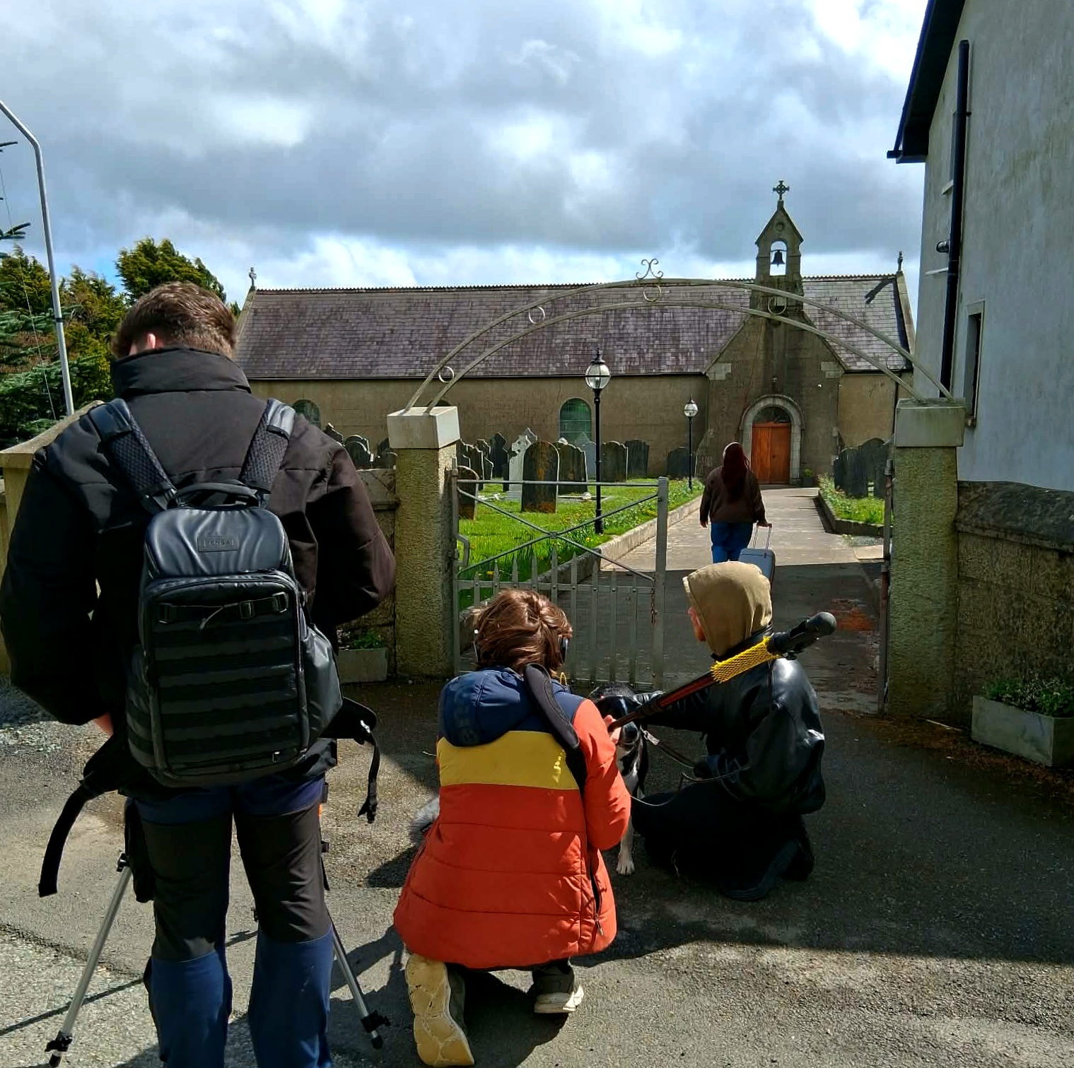 Filming in process. This experience allowed collaboration with Carlow based film students who shared their knowledge with sound design, cinematography and creative ideas which has brought a complete professional and unique take on the project.