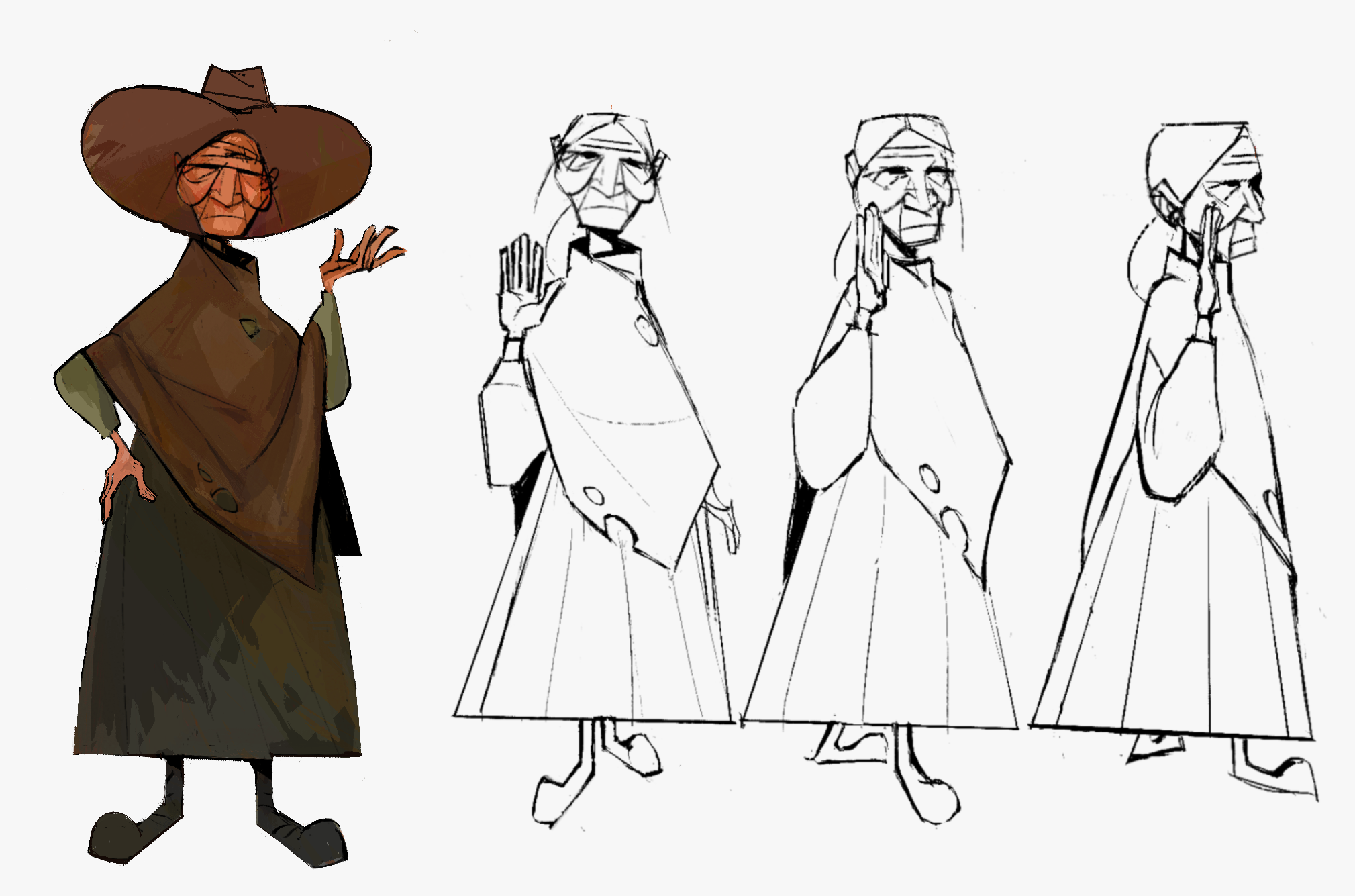 Turnaround of an old lady in the Wild West