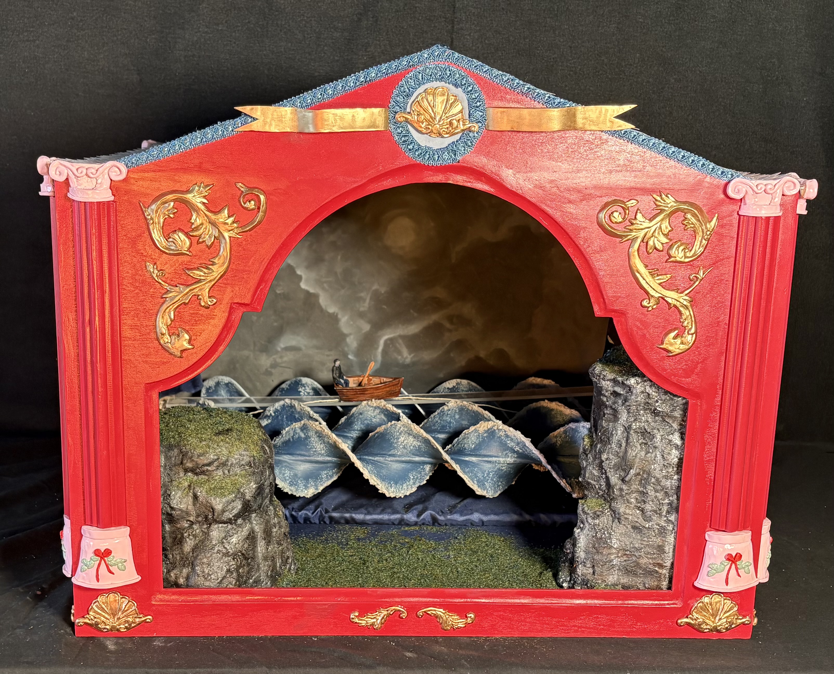 Victorian era miniature mechanical theatre