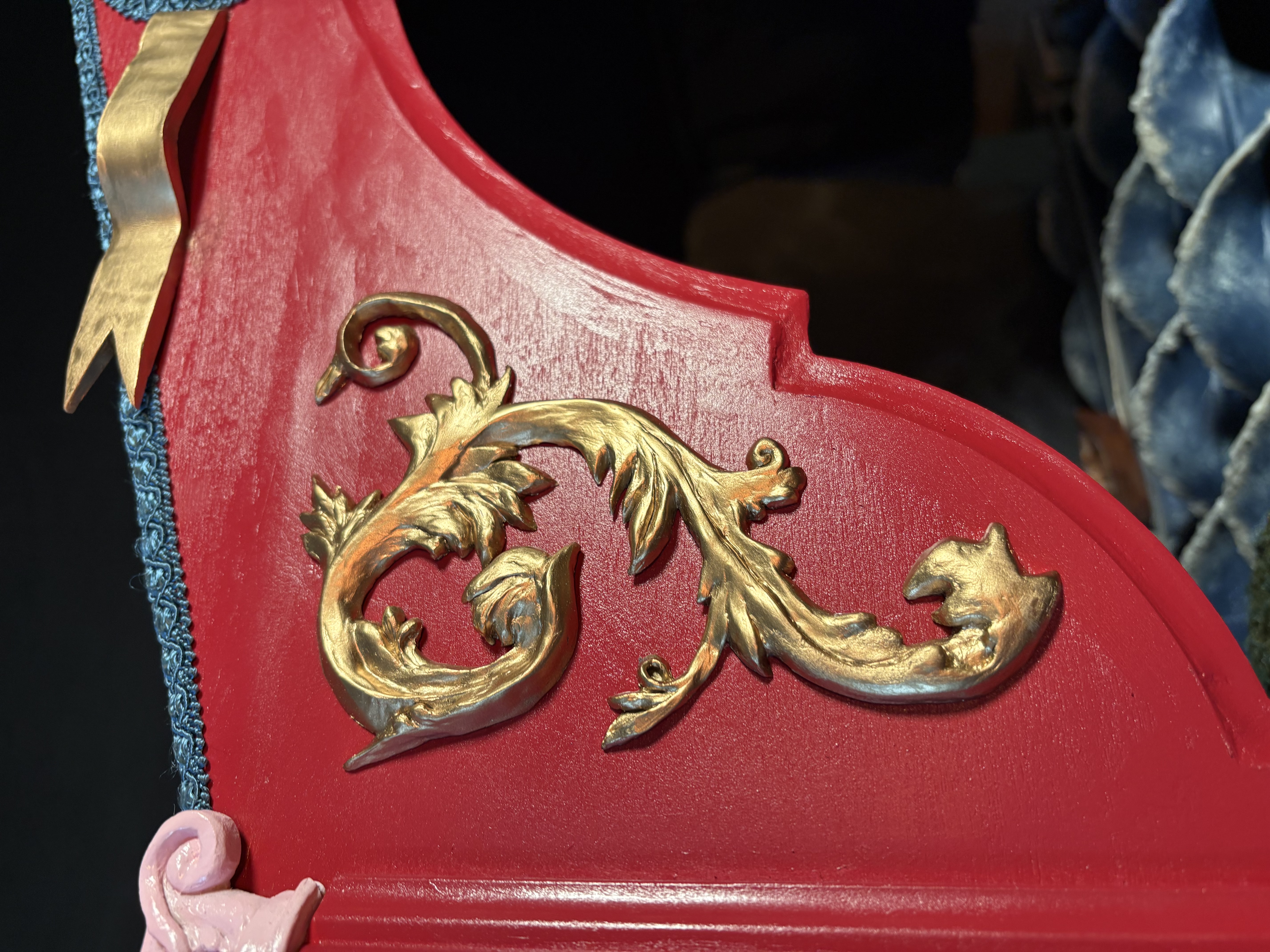 Victorian style gold filigree, inspired by filigree in The Everyman Theatre, Cork, and Gaiety Theatre, Dublin