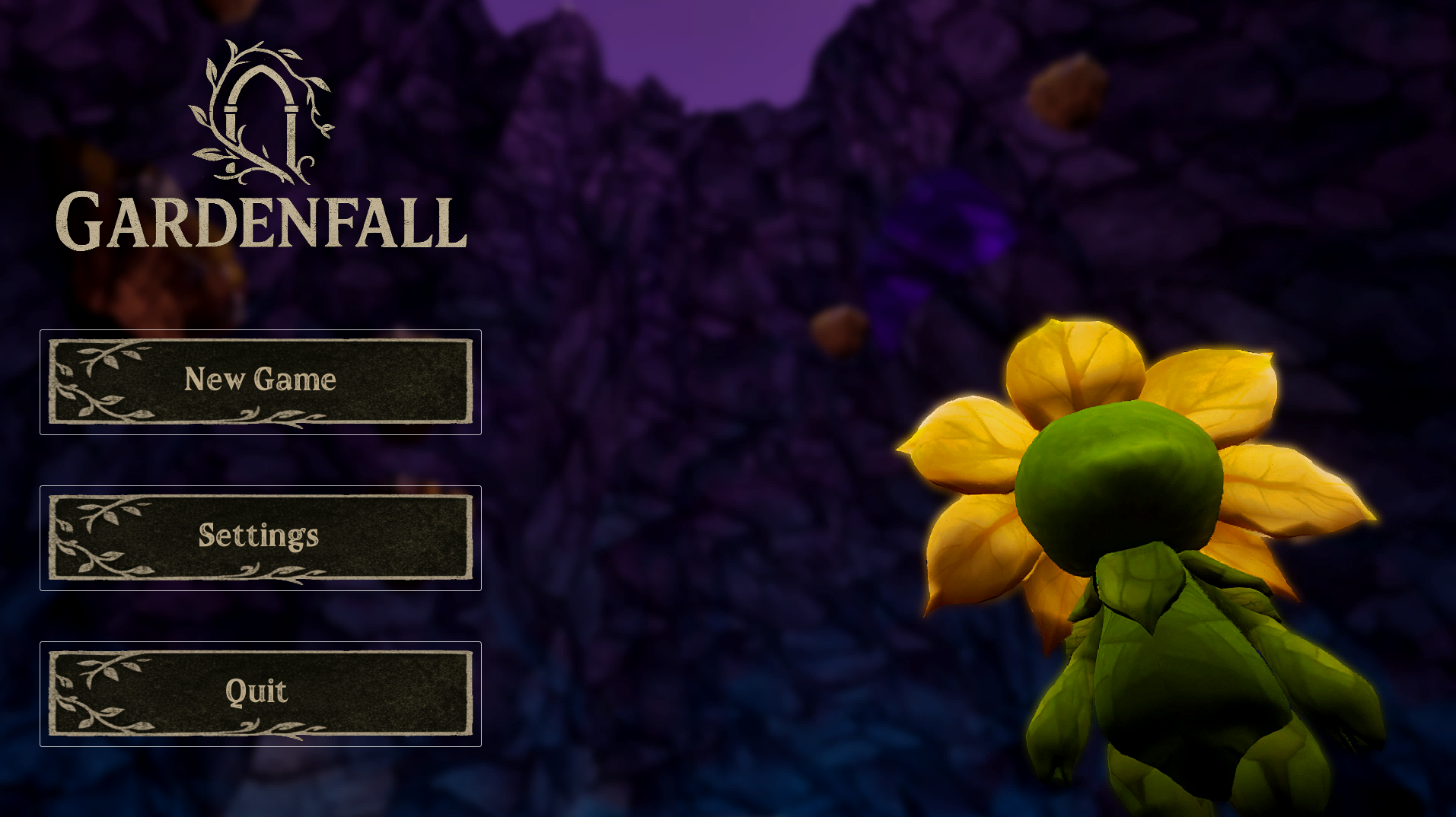 Main Menu photo of the video game