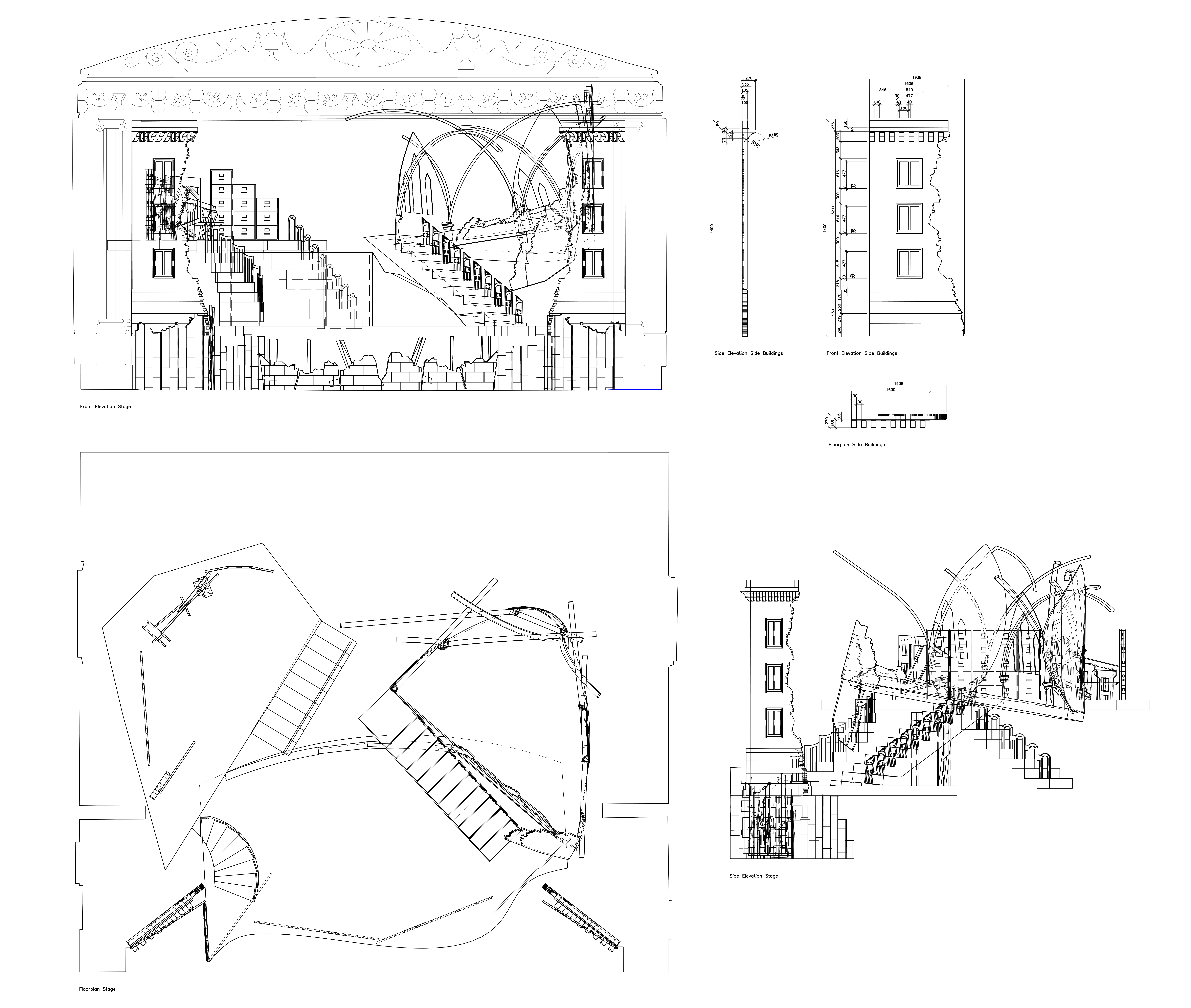 "The Trial" Technical AutoCad Sketches