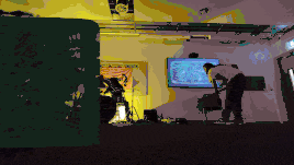 Floating green orb surrounding band
