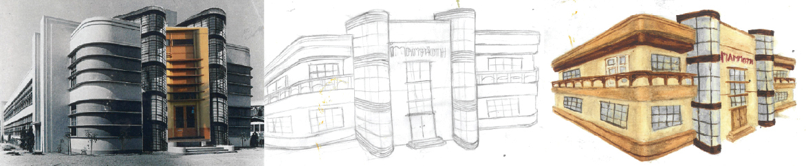 drawings of hotel
