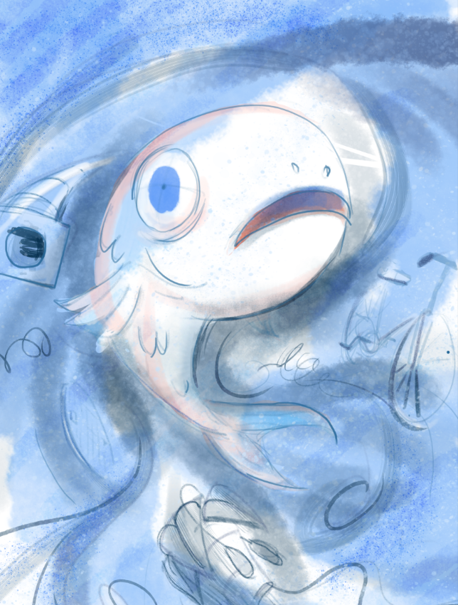 fish in flood