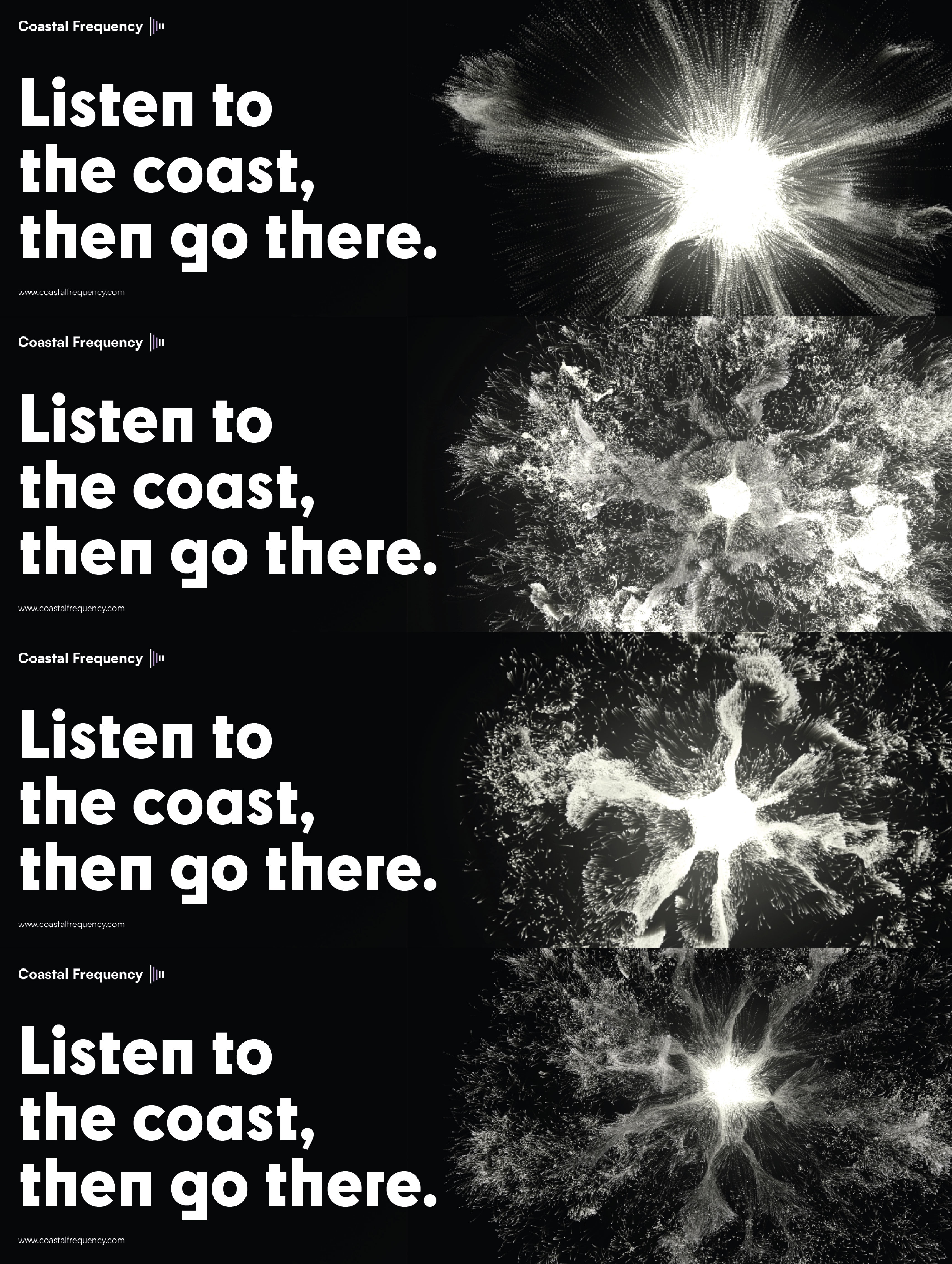 Promotional banners that would be placed inside trains