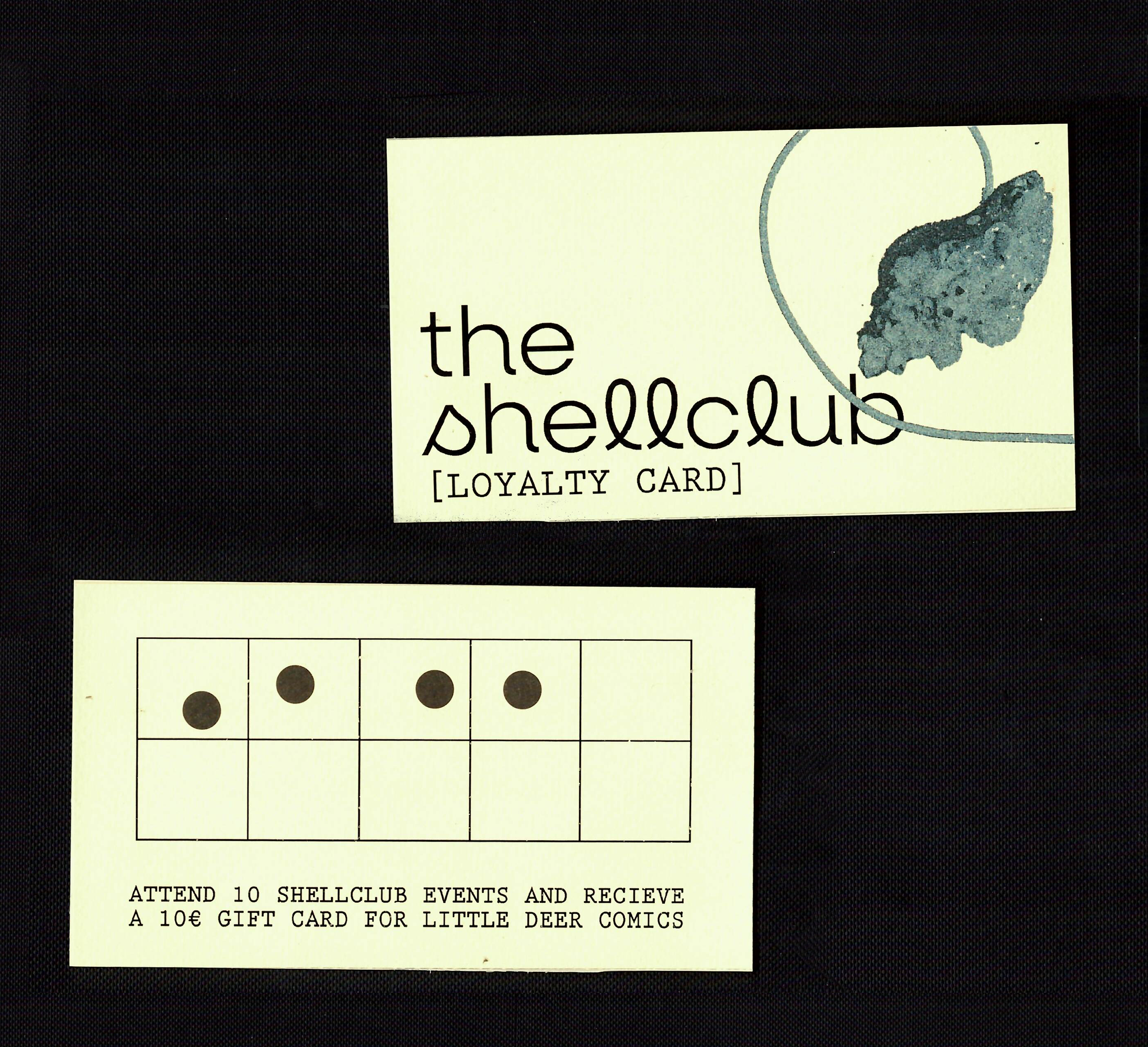 the shell club punch card