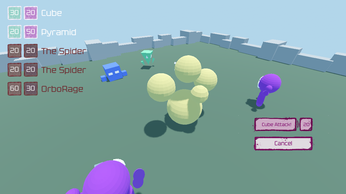 Fighting scene overview