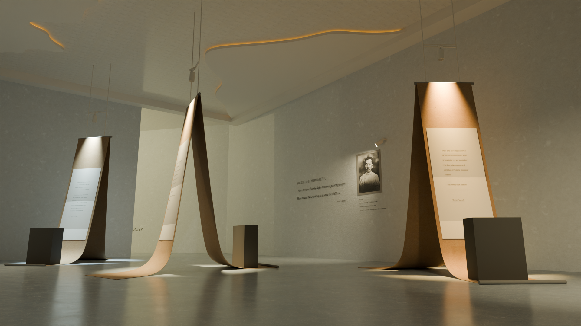 A section concept created In blender