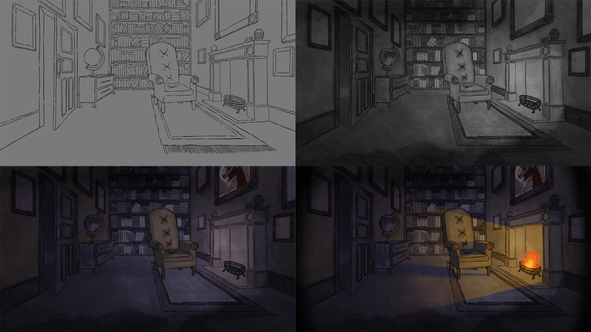 Tiled image of background progress