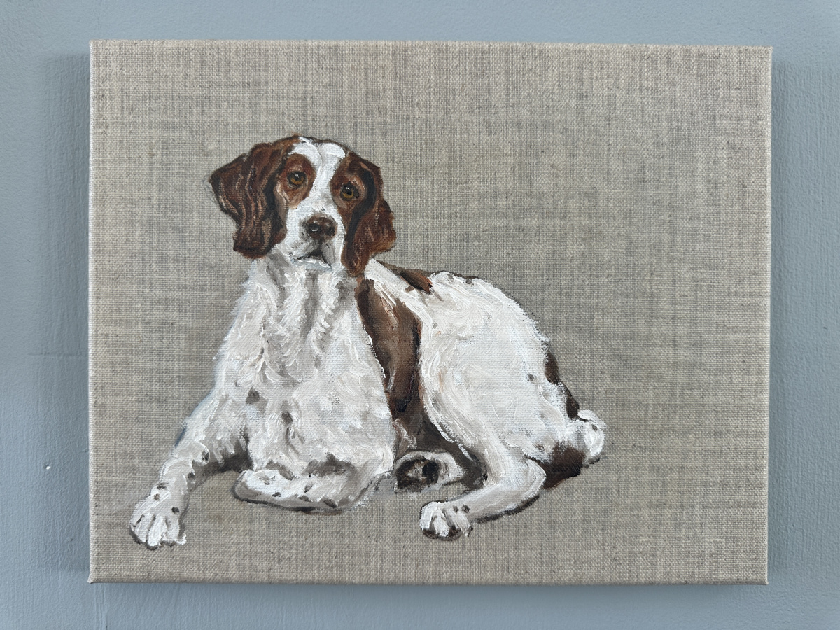 painting of a dog