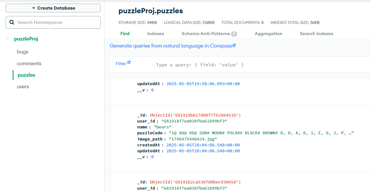a image of the database