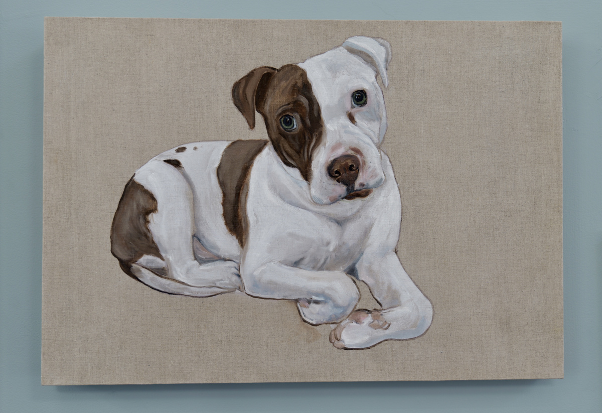 painting of a dog