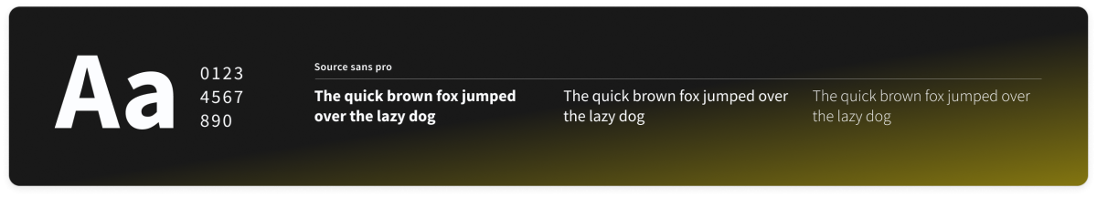 Text chosen was source sans pro