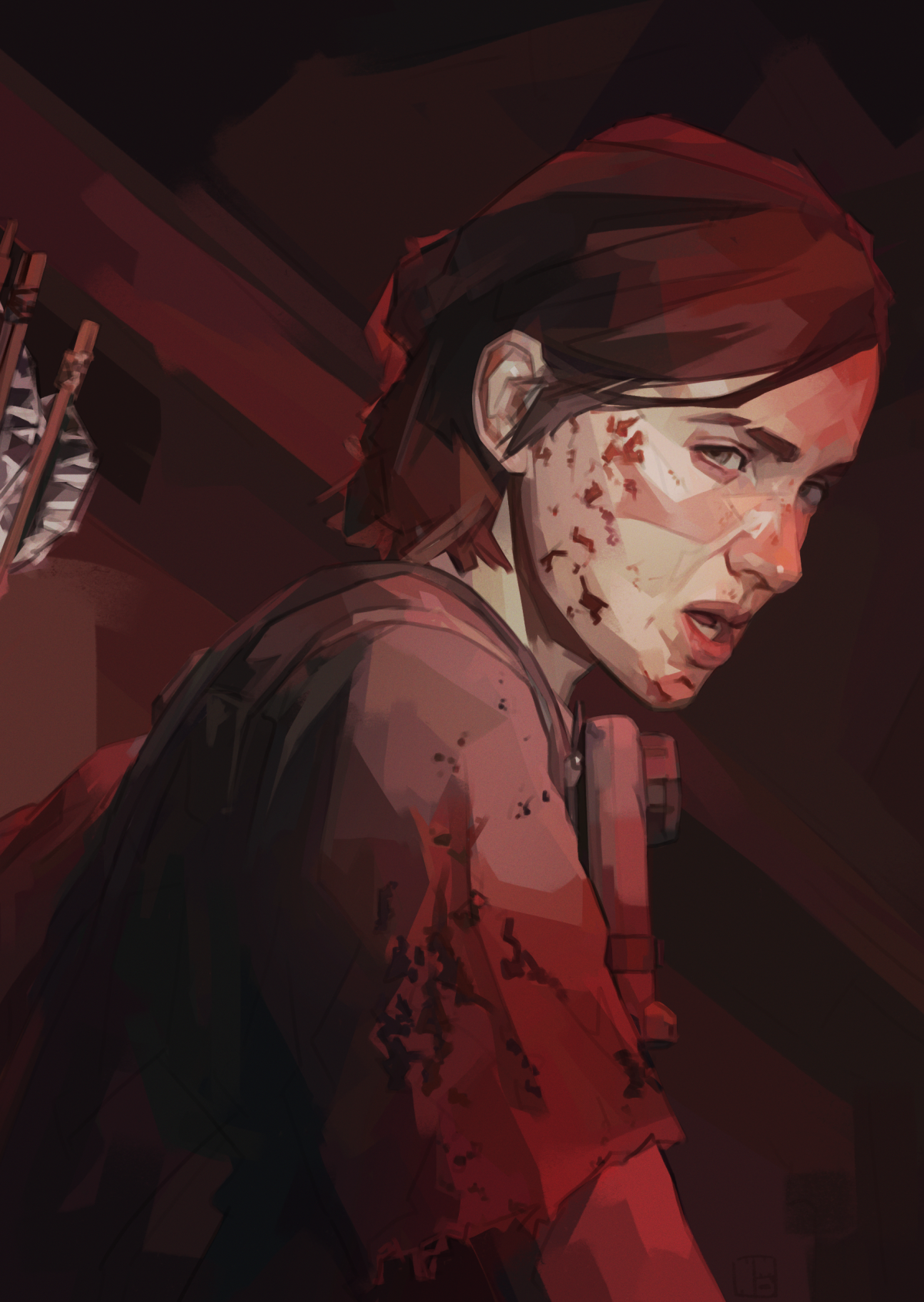 digitally painted portrait