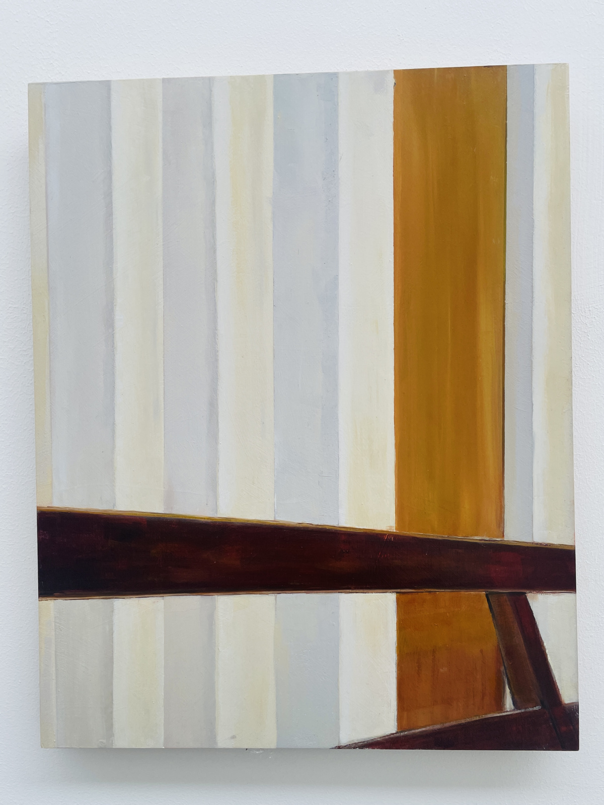 Bridget O'Hare - **Silent Light IV** (2025), oil on birch ply, 40cm x 50cm