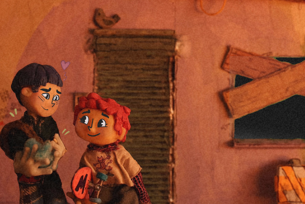 "A day in" short stop motion, Tatsu and MJ share a moment