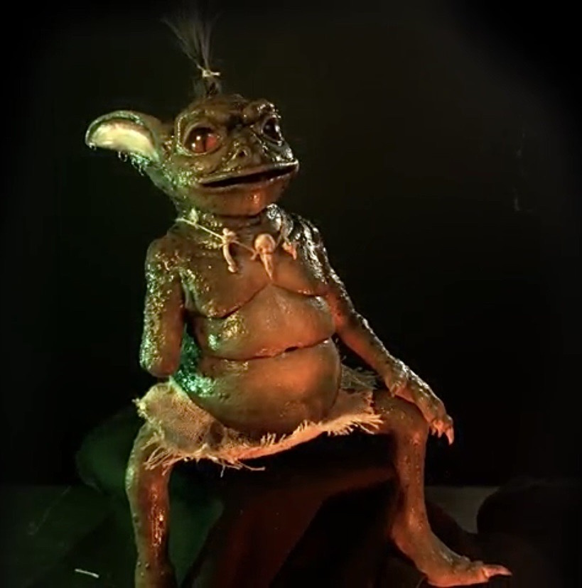 Left side view of Steve showing the arm that he lost in a trap. 