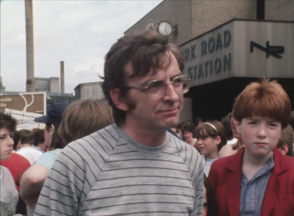 A young Joe Cochrane at York Road station