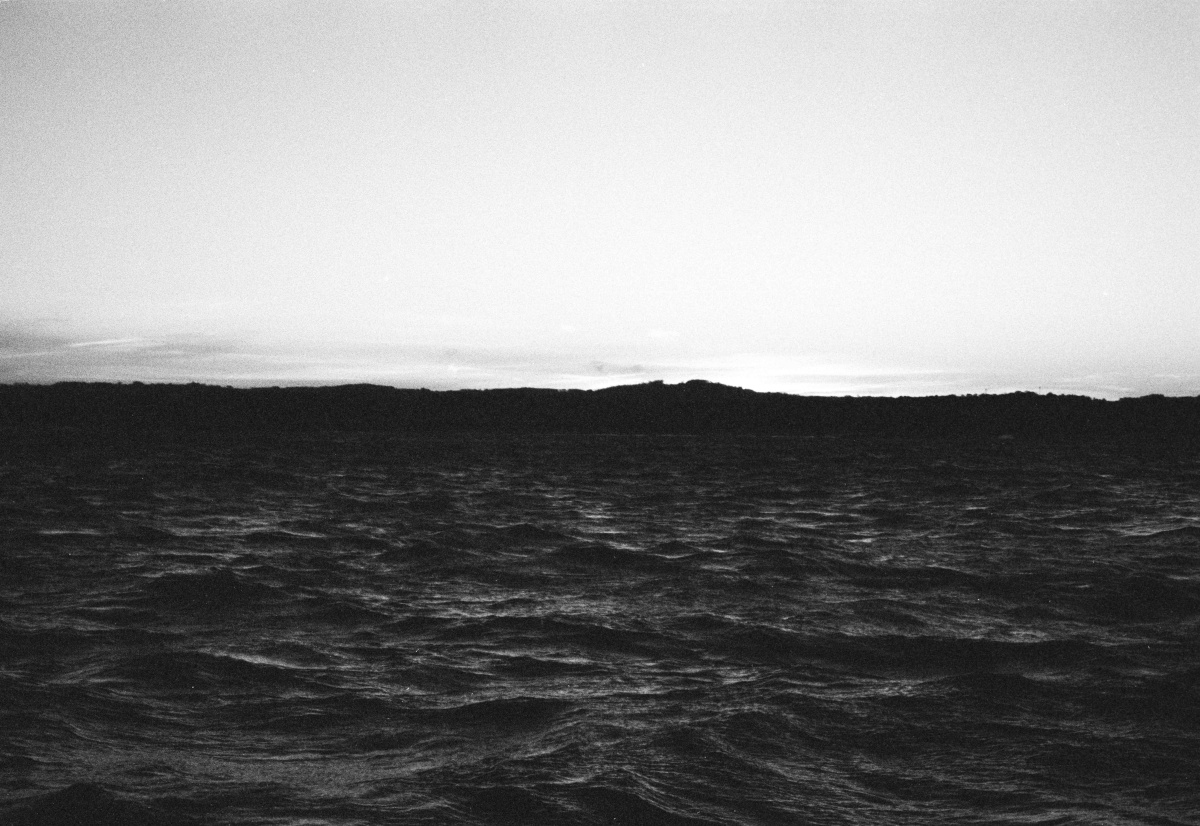 Black and White Seascape taken from the Fishermen's boat.
