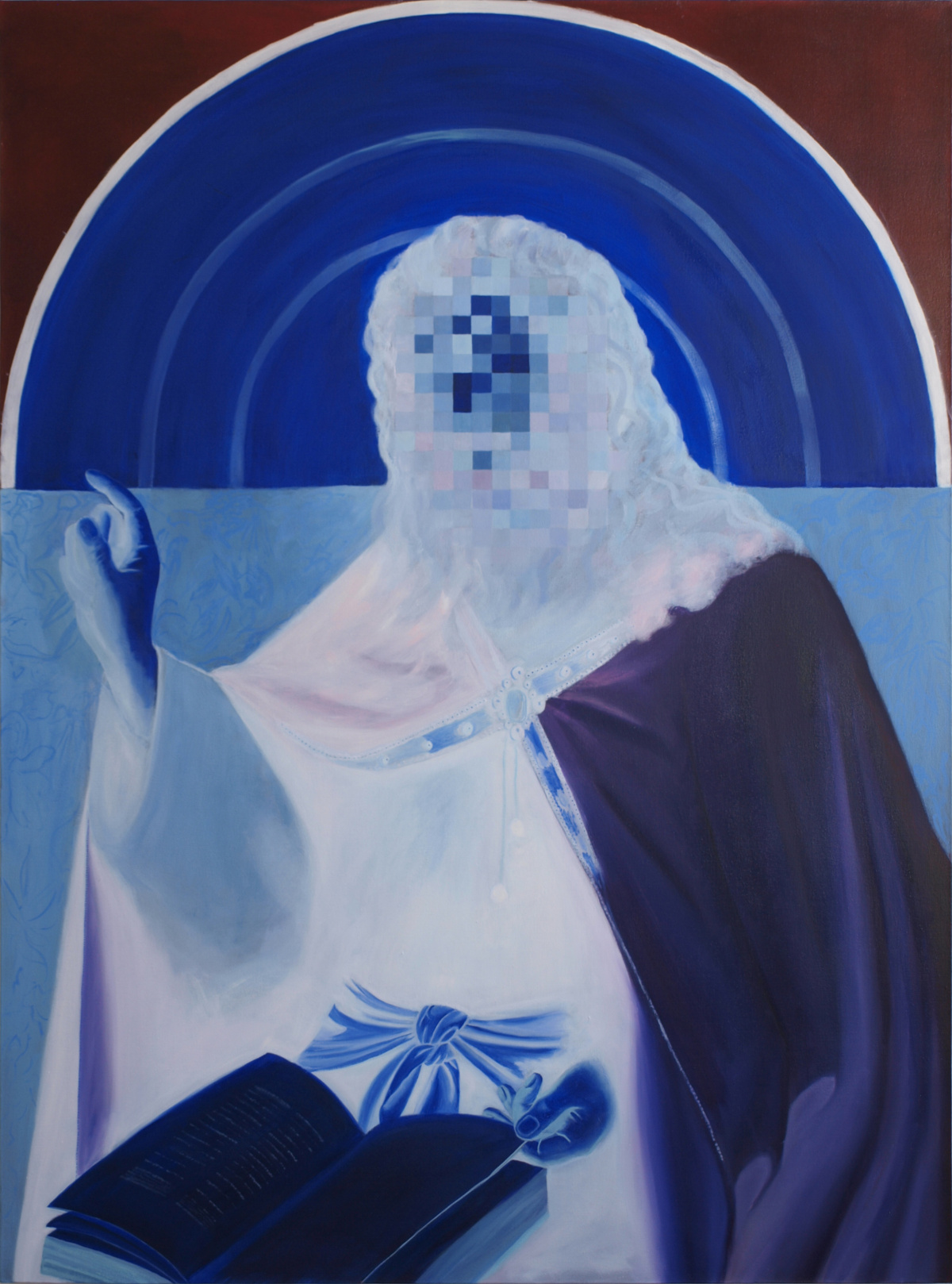 Ann Stillman, 'Echoes of the Sacred III', (2025), oil on canvas, 100cm x 133cm.