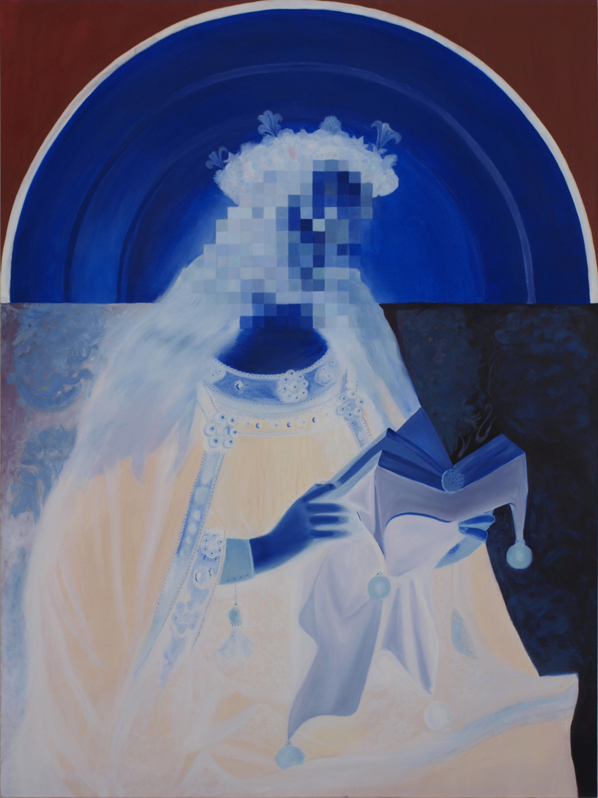 Ann Stillman, 'Echoes of the Sacred I', (2025), oil on canvas, 100cm x 133cm