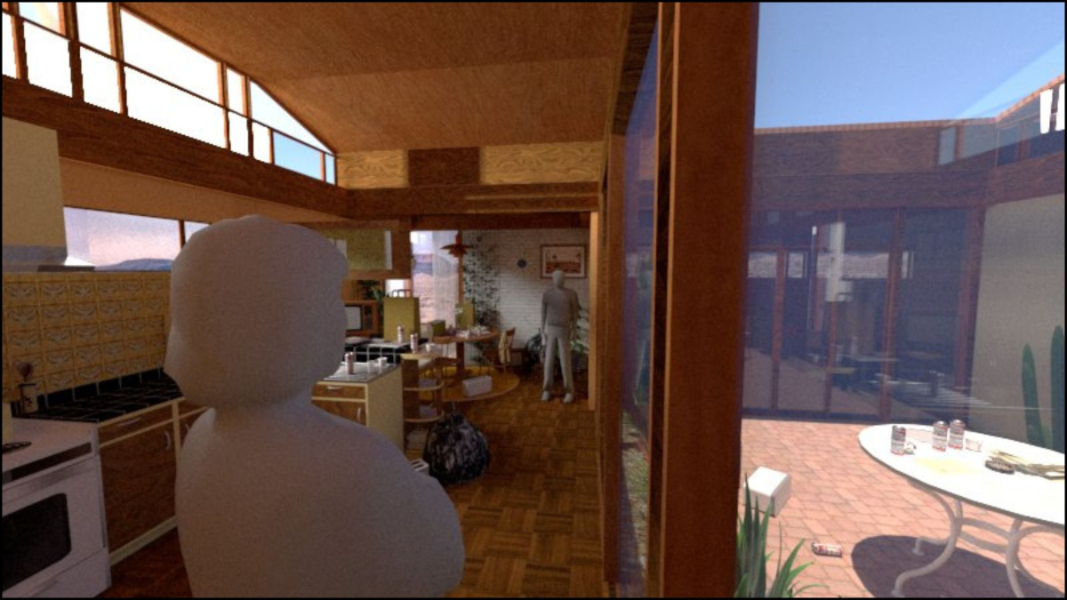 true west render of kitchen